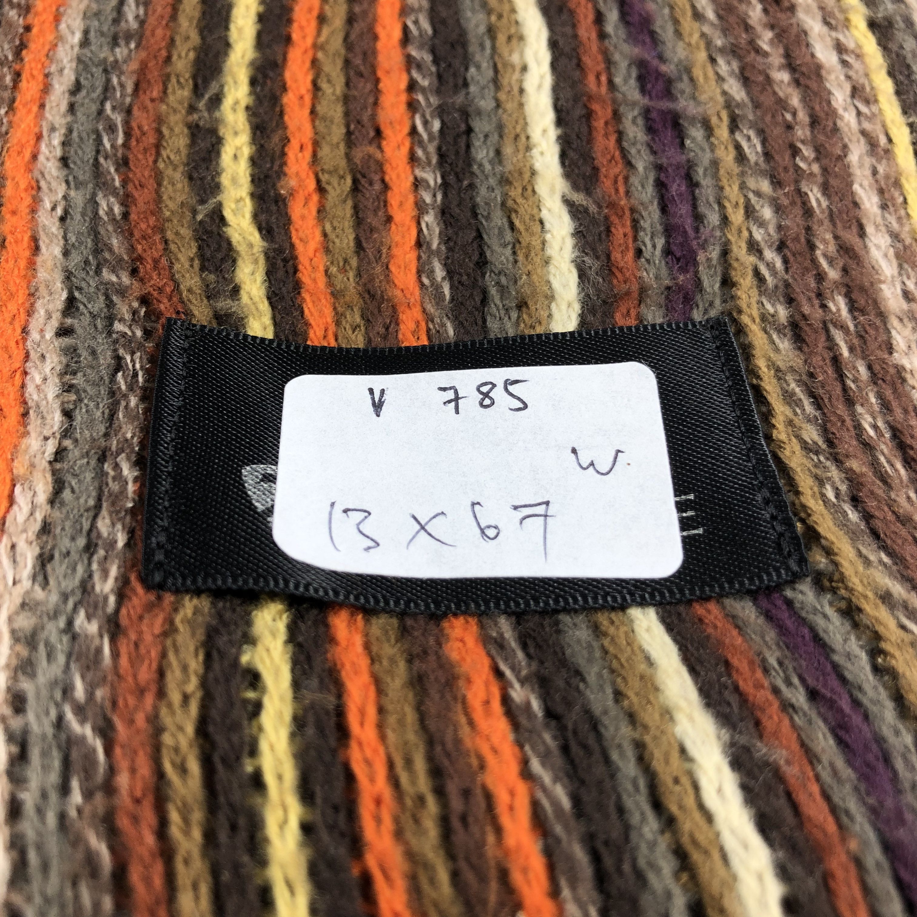 Takeo Kikuchi Takeo Kikuchi Striped Knit Wool Scarf Muffler V785 Size ONE SIZE - 5 Thumbnail