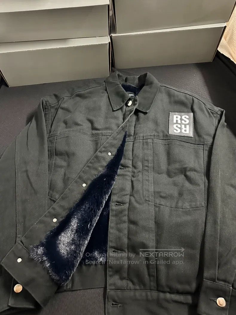 Raf Simons Raf Simons Fur denim coat Size US S / EU 44-46 / 1 - 1 Thumbnail