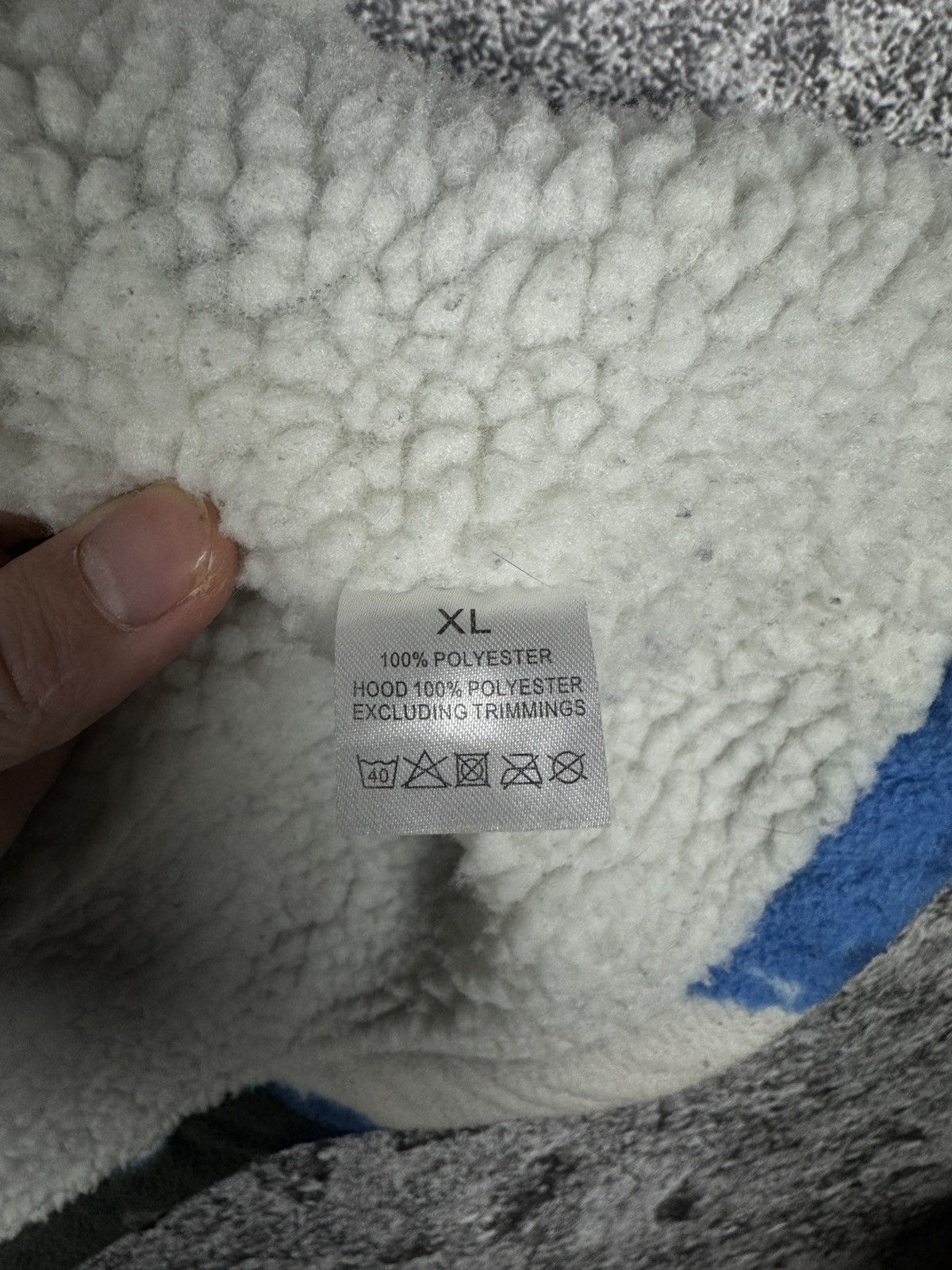 Vintage Vintage Wolf Mountain Fleece Jacket Sherpa Warm Overprint XL Size US XL / EU 56 / 4 - 11 Thumbnail