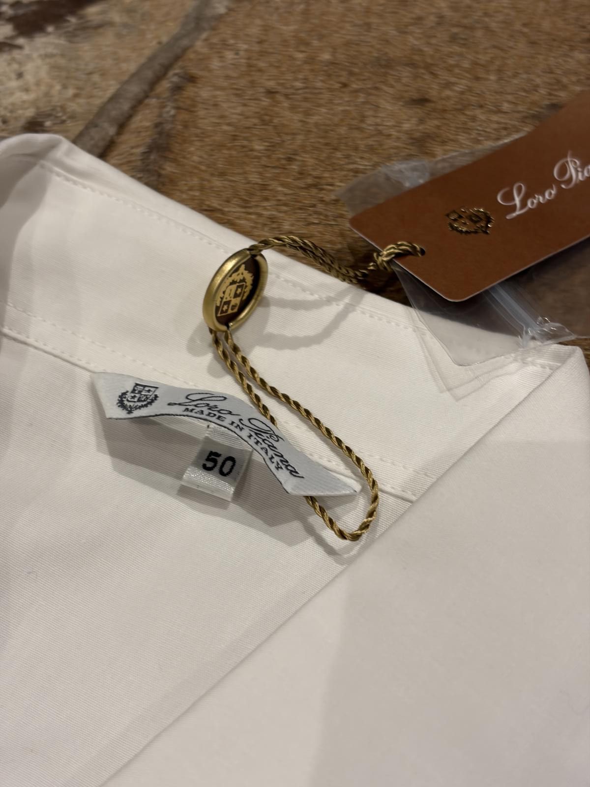 Loro Piana Loro Piana White Tailored Cotton Shirt Size XL / US 12-14 / IT 48-50 - 7 Thumbnail