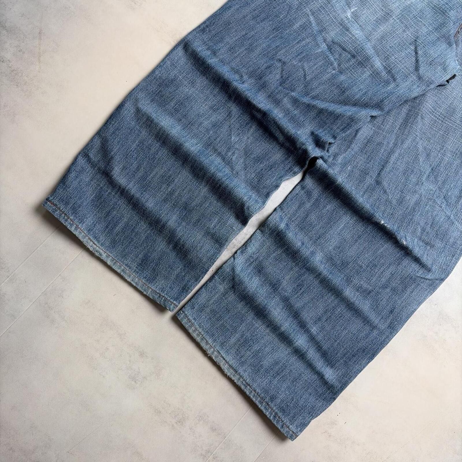 Tommy Hilfiger Y2K Tommy Hilfiger Grunge Baggy Carpenter Skater Denim Jeans Size US 33 - 4 Thumbnail