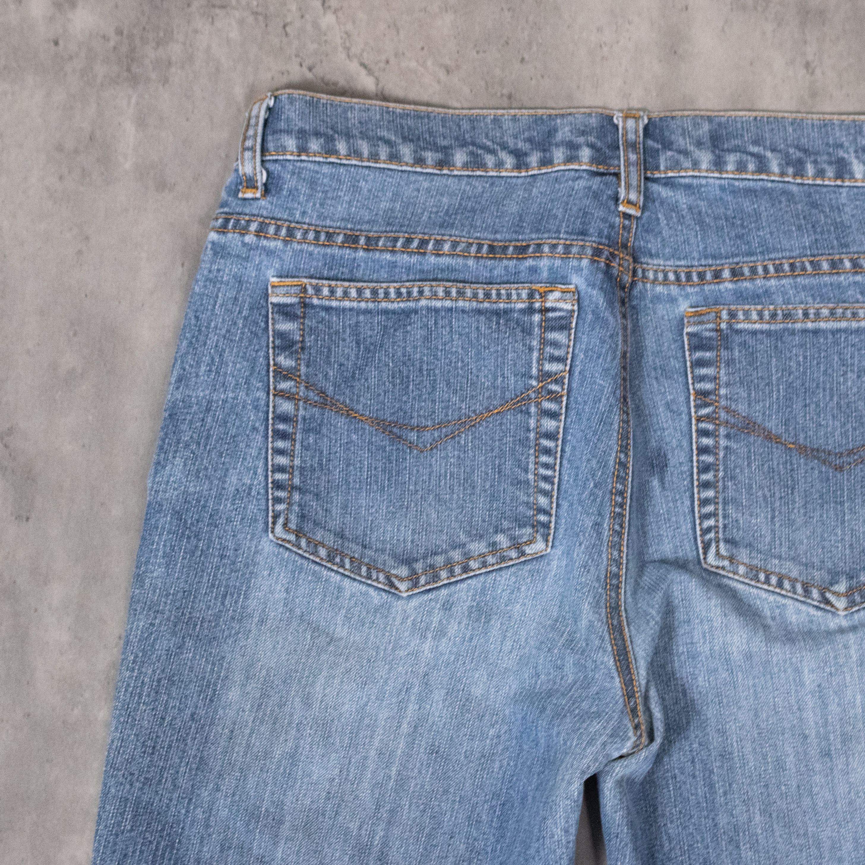 Japanese Brand VTG Y2K 2000's MIdwash Denim Jean's Flair Bootcut Pant's Size US 32 / EU 48 - 15 Thumbnail