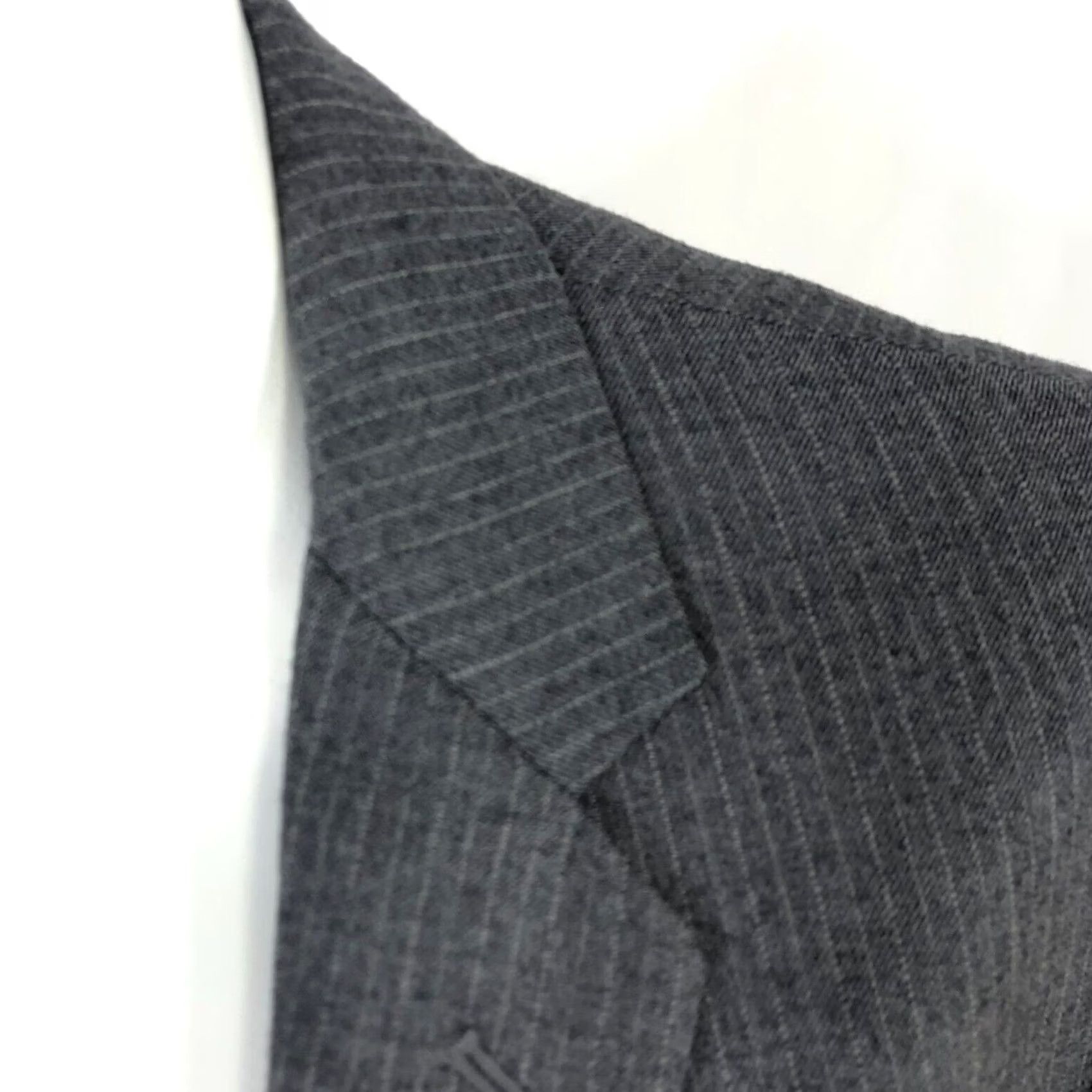 J.Crew J.Crew Thompson 44L Gray Striped Wool Blend Blazer Sport Coat Jacket Size 44R - 2 Thumbnail