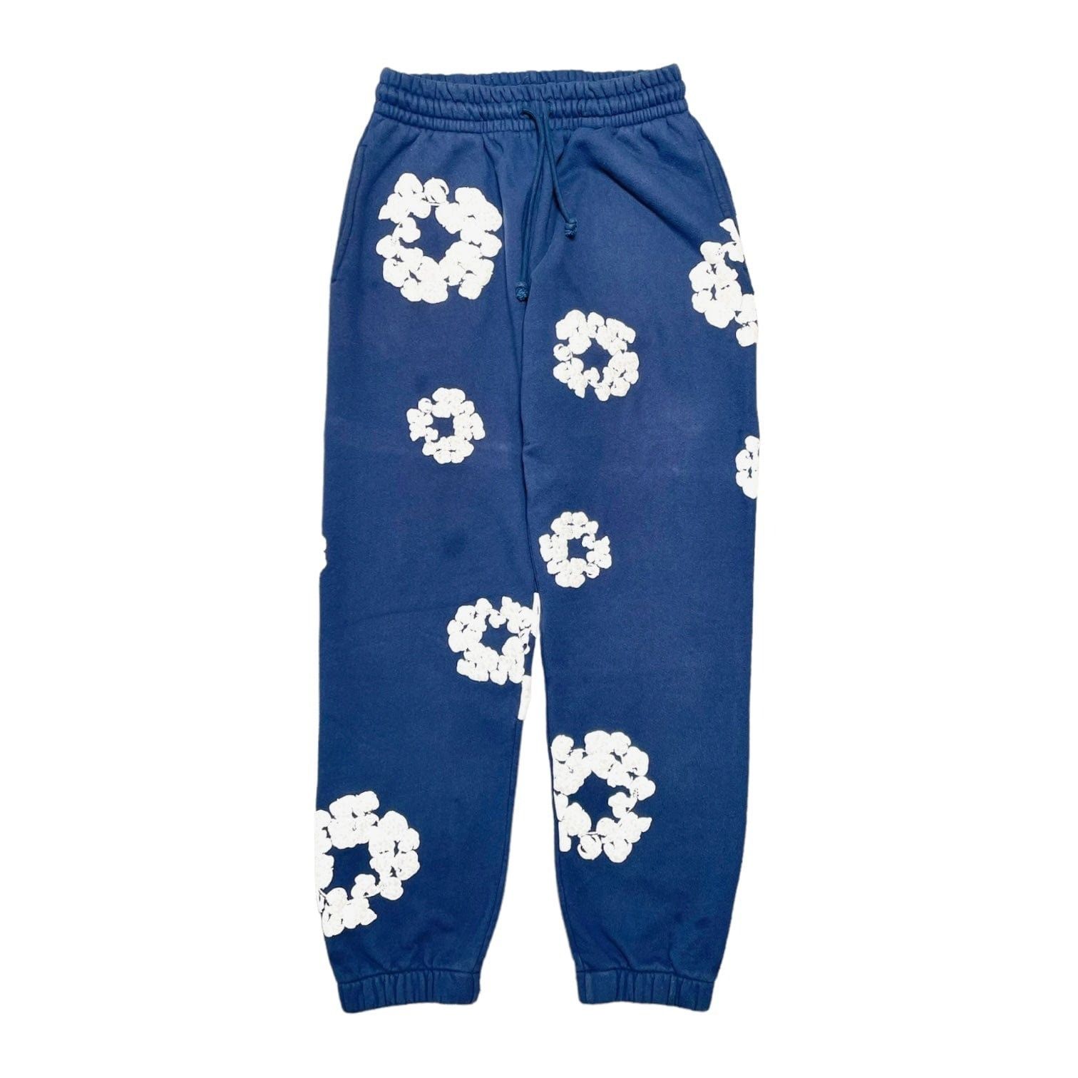 image of Denim Tears The Cotton Wreath Sweatpants Navy, Men's (Size 34)