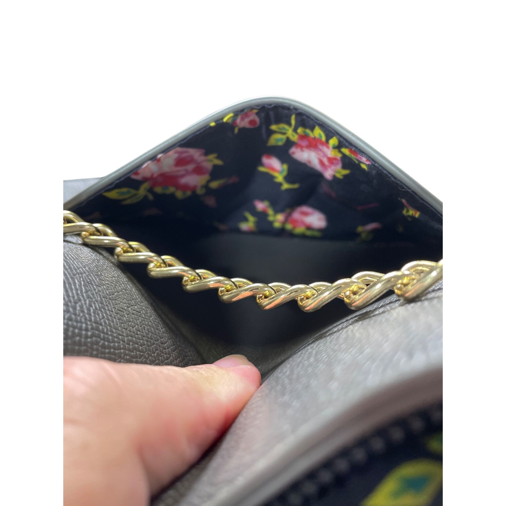 Betsey Johnson Betsey Johnson Womens Gray Faux Leather Crossbody Handbag SK Size ONE SIZE - 13 Thumbnail