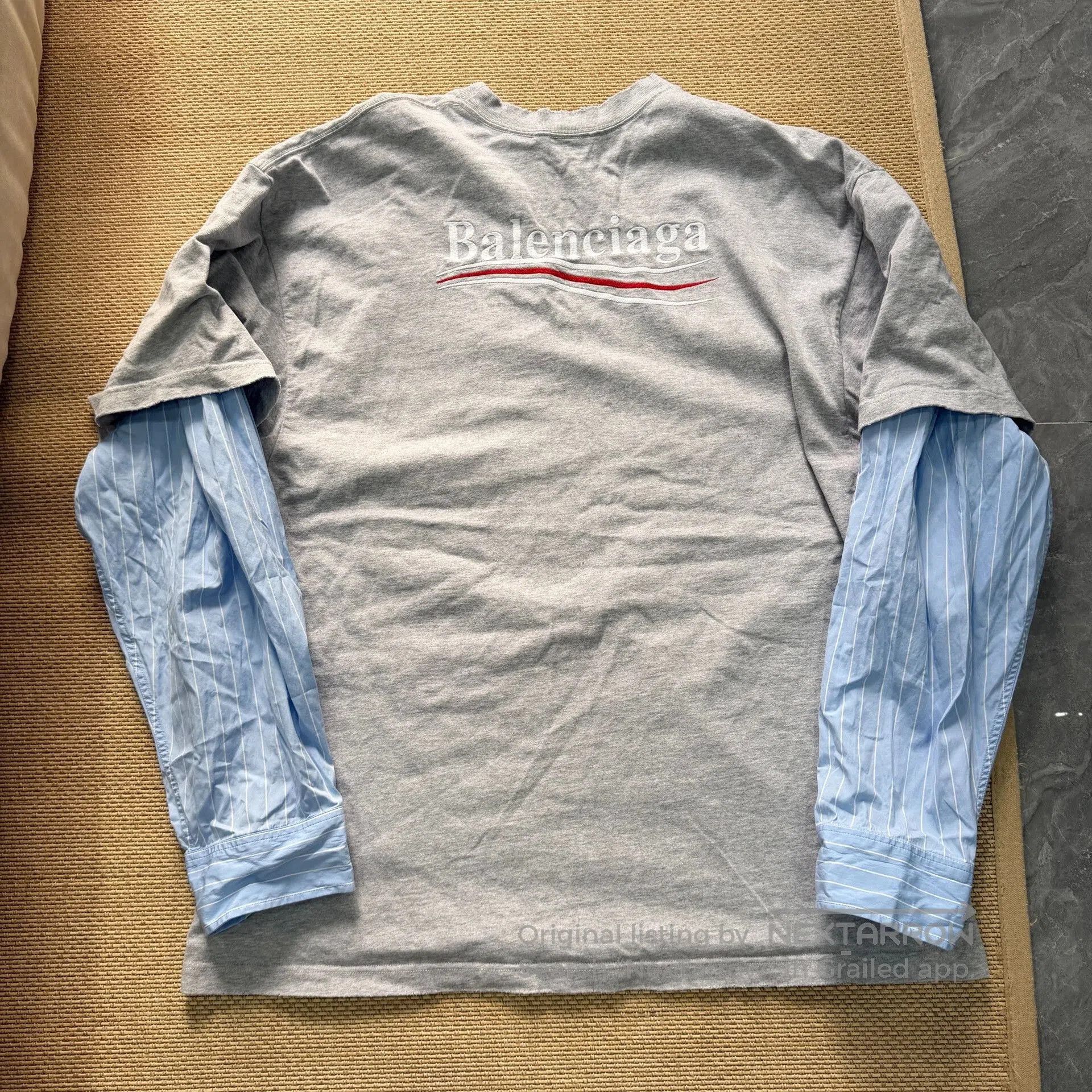 Balenciaga Balenciaga Gray Long Sleeve Shirt. Size US XS / EU 42 / 0 - 1 Thumbnail