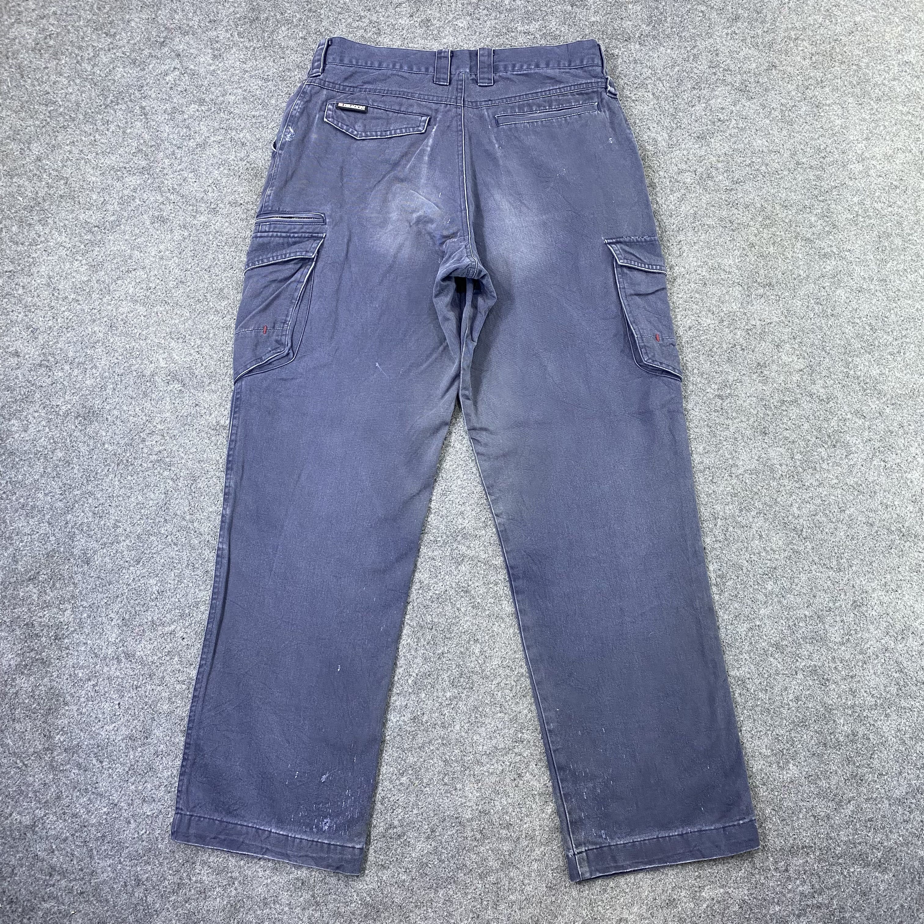 Japanese Brand Z Dragon Faded Cargo Multipocket Pants-C005 Size US 31 - 2 Thumbnail