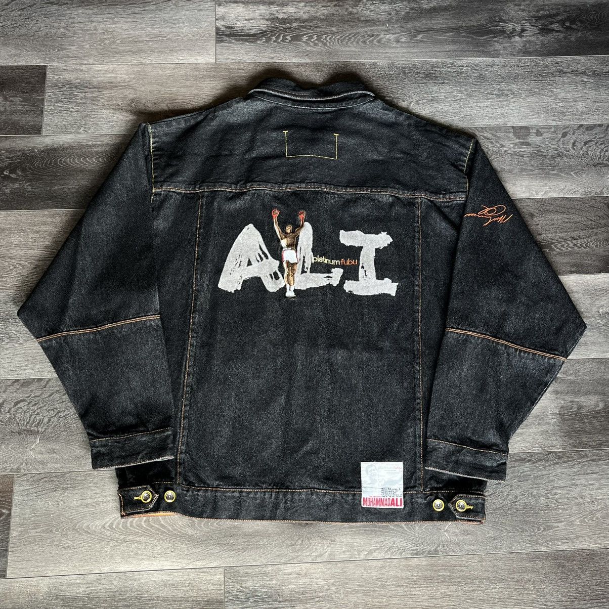Fubu Vintage 90s Platinum Fubu Muhammad Ali Denim Trucker Jacket Size US XXL / EU 58 / 5 - 1 Thumbnail