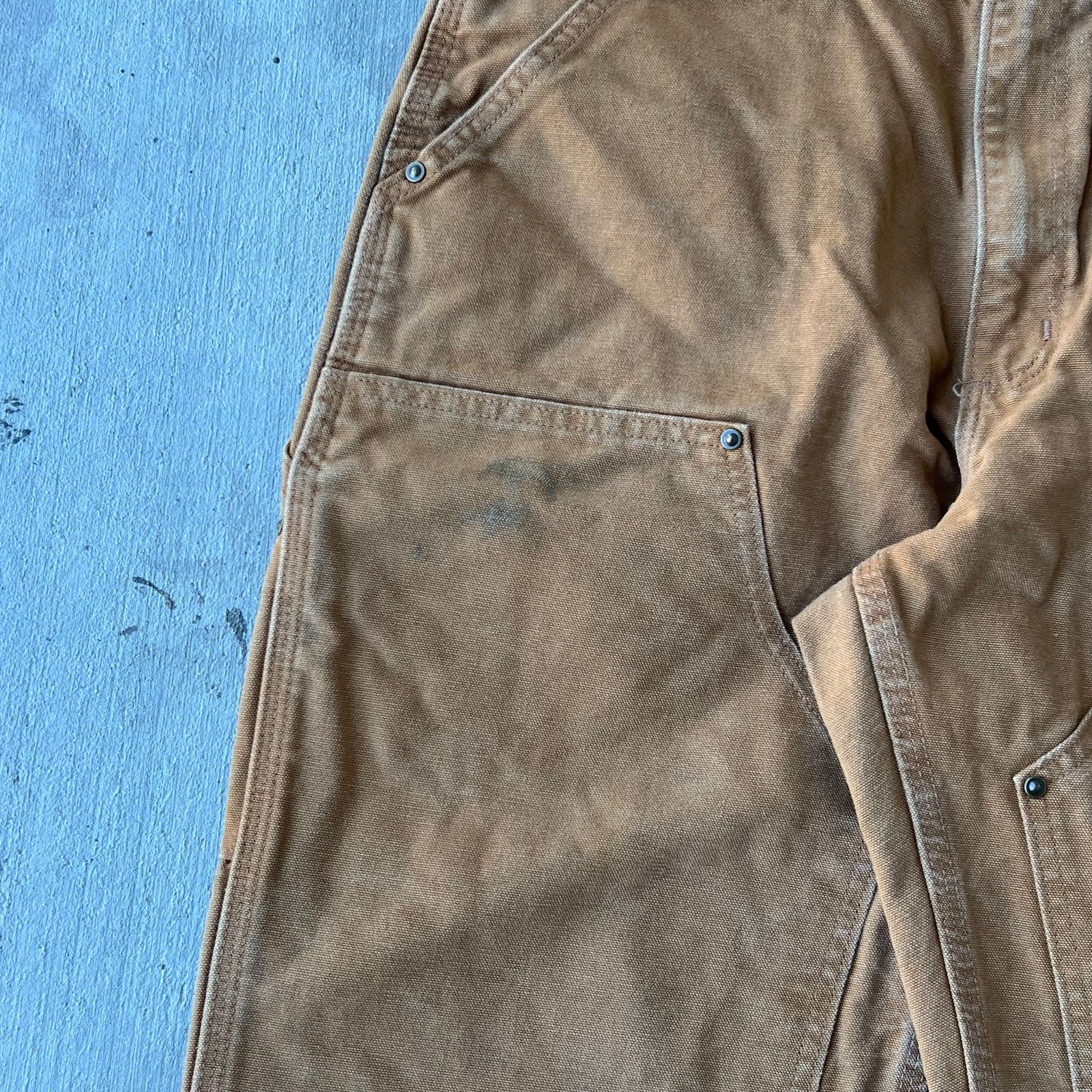 Carhartt × Vintage Carhartt brown double knee work wear carpenter pants Size US 33 - 4 Thumbnail