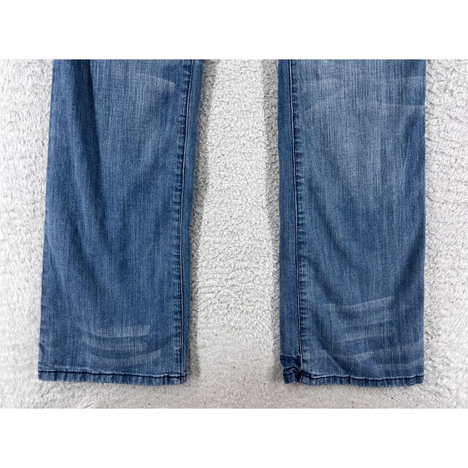 Mossimo Mossimo Jeans Womens 7 Blue Denim Boot Cut Cotton Blend Low Rise Size 28" / US 6 / IT 42 - 4 Thumbnail