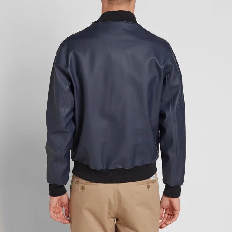 Stutterheim STUTTERHEIM Vastertorp Bomber Jacket Rain Coat Navy Men's Size US XXS / EU 40 - 3 Thumbnail