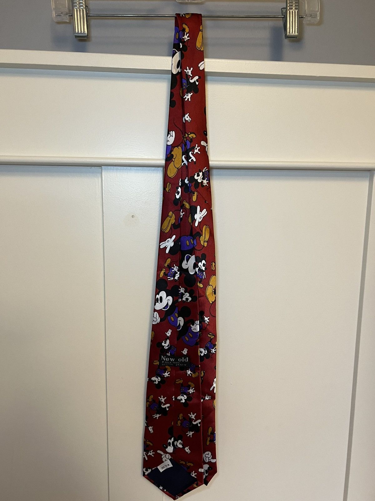 Mickey Mouse Vintage New Old Italian silk Mickey Mouse neck tie Size ONE SIZE - 3 Thumbnail