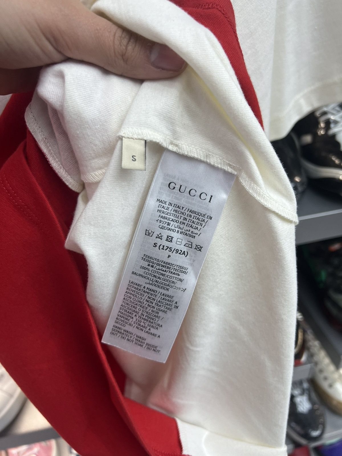 Gucci Gucci Jester Pint Red/White Tee Size US S / EU 44-46 / 1 - 5 Thumbnail