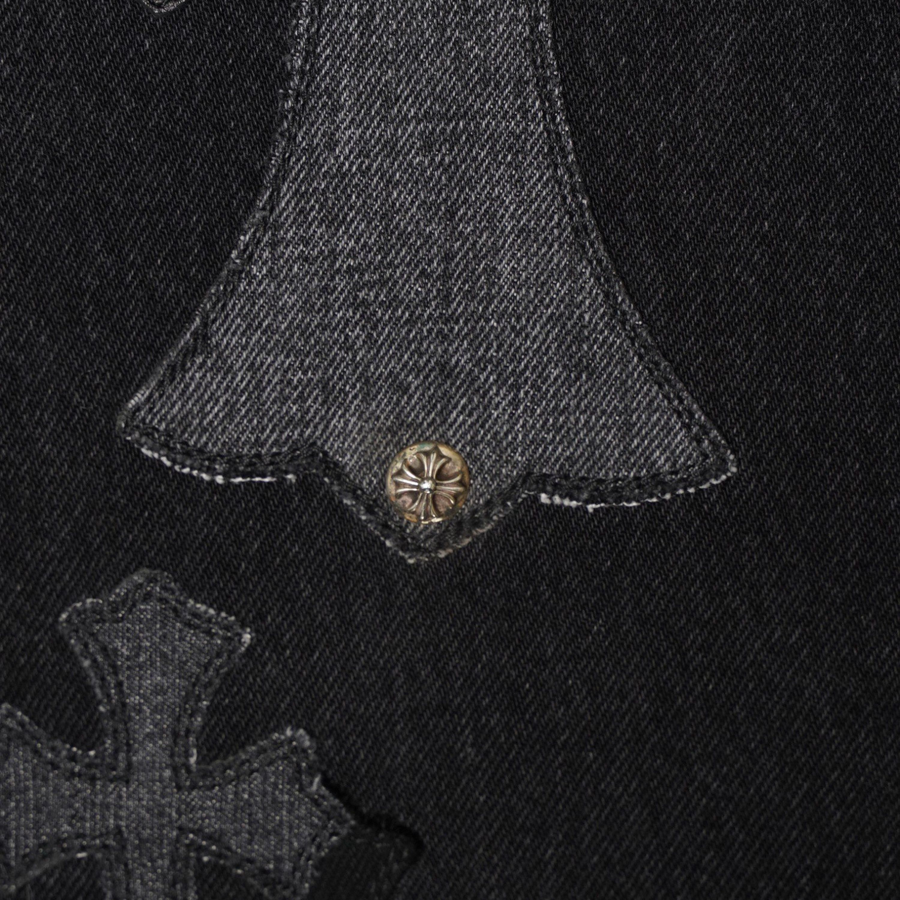 Chrome Hearts Chrome Hearts Black Denim Overpatched Vintage Jeans Size US 33 - 15 Thumbnail