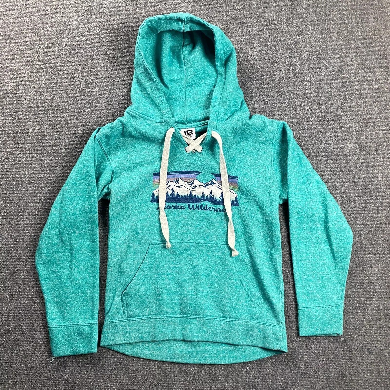Other Lone Rock Hoodie Womens Small Blue Alaska Wilderness Cotton Size S / US 4 / IT 40 - 1 Thumbnail