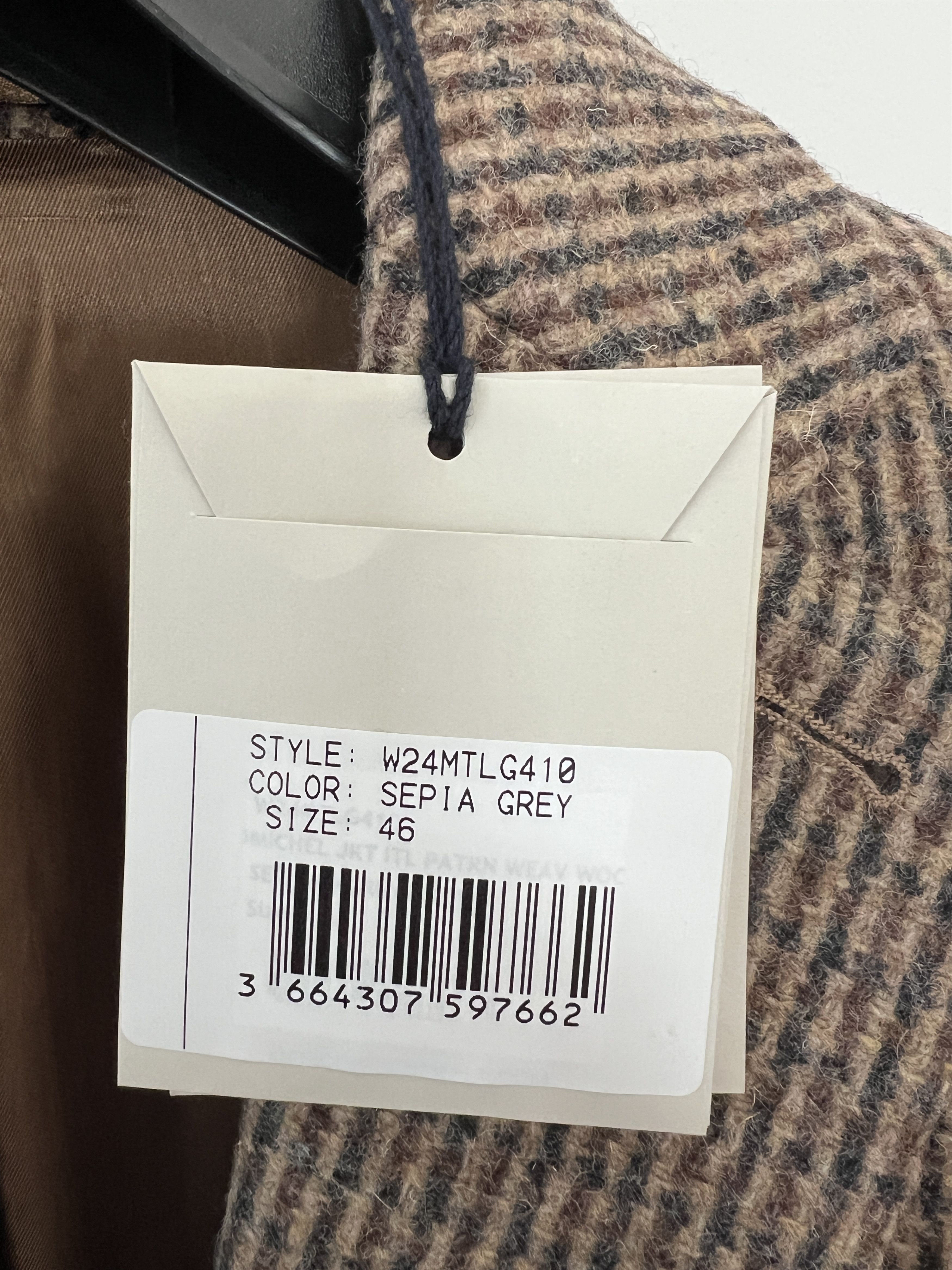 Officine Generale Officine Generale Houndstooth Wool-Blend Sportcoat NWT Size 36S - 9 Thumbnail