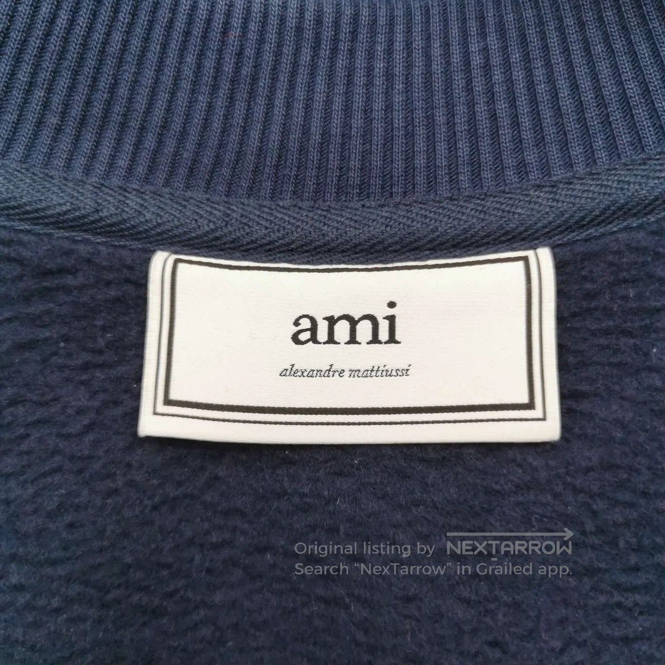AMI AM Alexandre Mattiussi Cotton Heart Logo Crewneck Sweatshir Size US XS / EU 42 / 0 - 4 Thumbnail