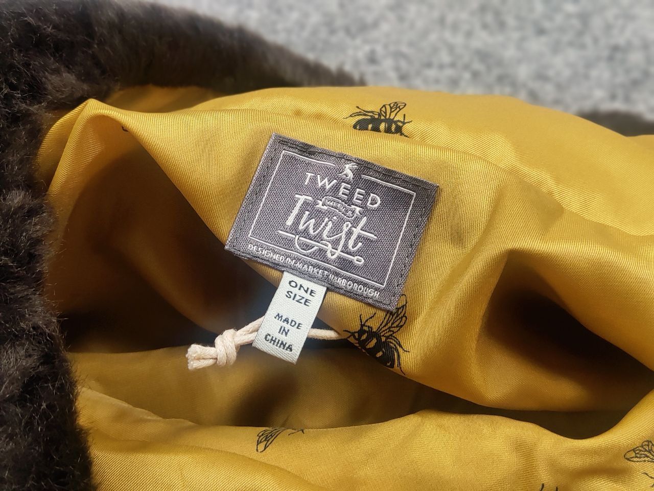Harris Tweed Joules Hazelwood New Poncho Femme Brown Tweed Fur Jacket Size ONE SIZE - 17 Thumbnail