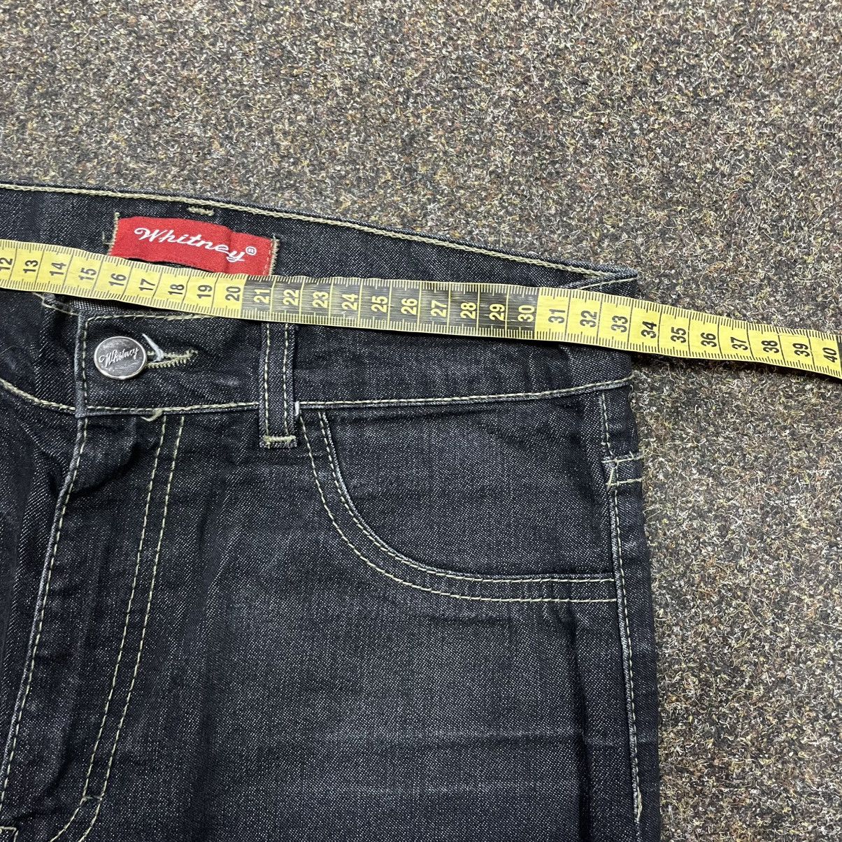 Vintage Vintage Y2K Baggy Wide Leg Flared Jeans Grunge Faded Logo 32 Size 32" / US 10 / IT 46 - 6 Thumbnail