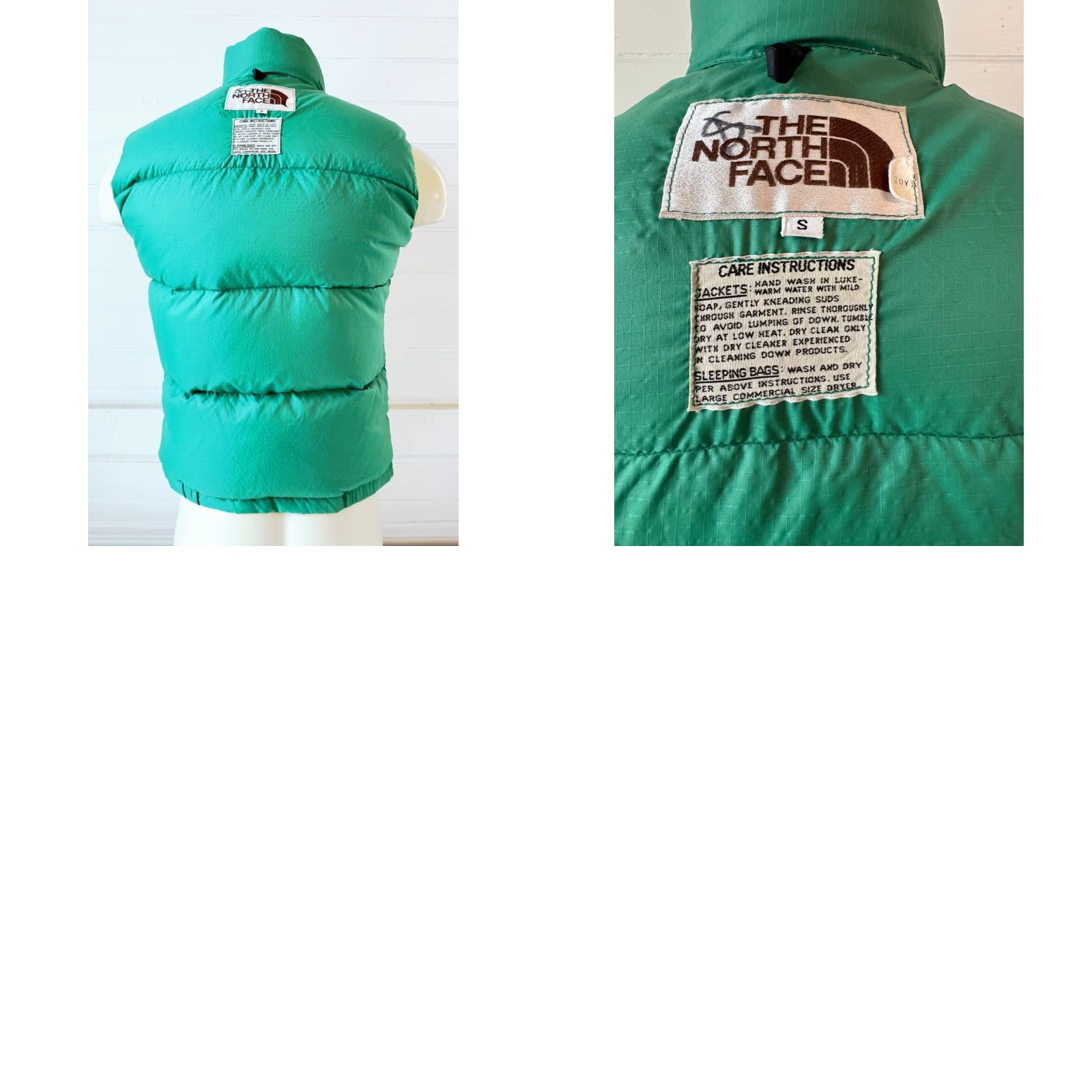 The North Face VINTAGE The North Face Puffer Vest Down 70s 80s Mens Small Green Brown Label Green Size US S / EU 44-46 / 1 - 8 Thumbnail