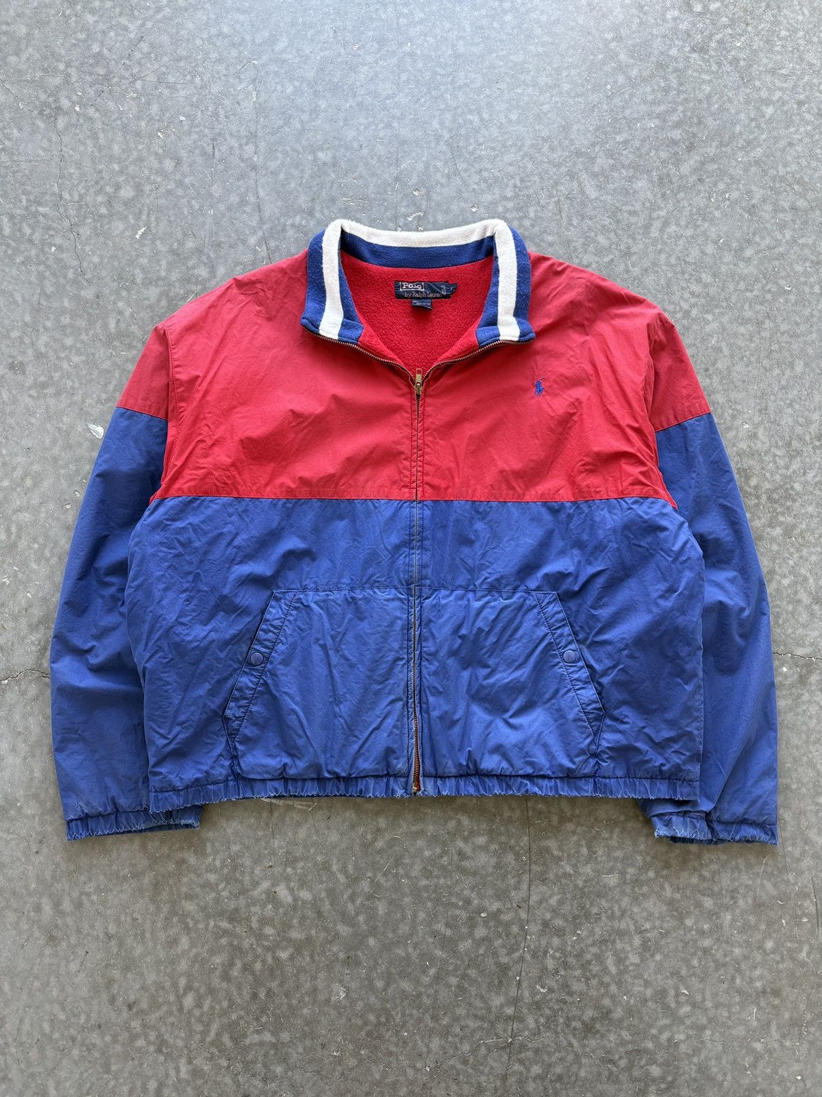 Polo Ralph Lauren Vintage 90s Polo Ralph Lauren Fleece Lined Bomber Jacket Size US XL / EU 56 / 4 - 1 Thumbnail