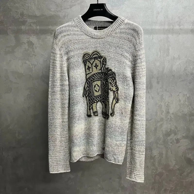 Louis Vuitton Gray Wool Men's Sweater