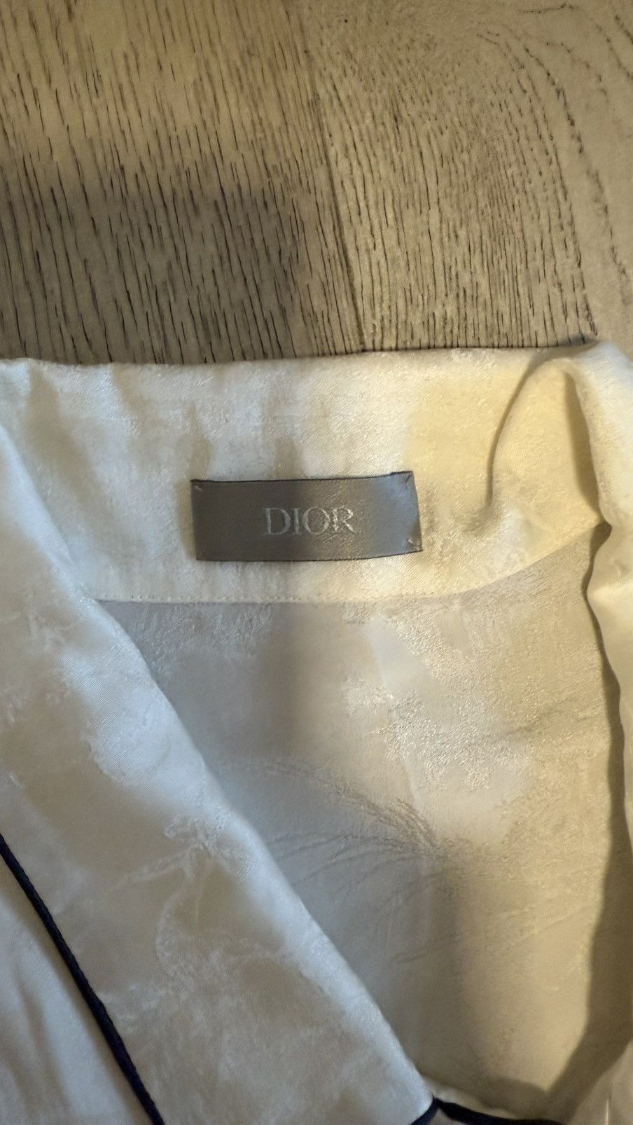 Dior Dior Silk Blend Piping Shirt Size US M / EU 48-50 / 2 - 2 Thumbnail
