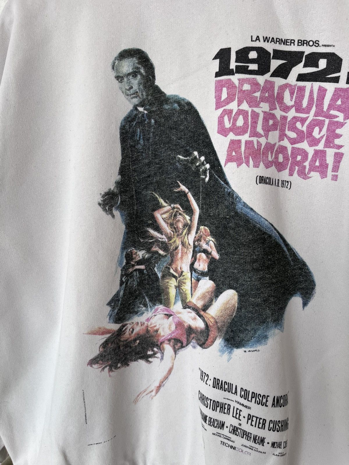 Vintage RARE! Hummer Dracula Colpisce Ancora Warner Bros Sweatshirt Size US M / EU 48-50 / 2 - 3 Thumbnail