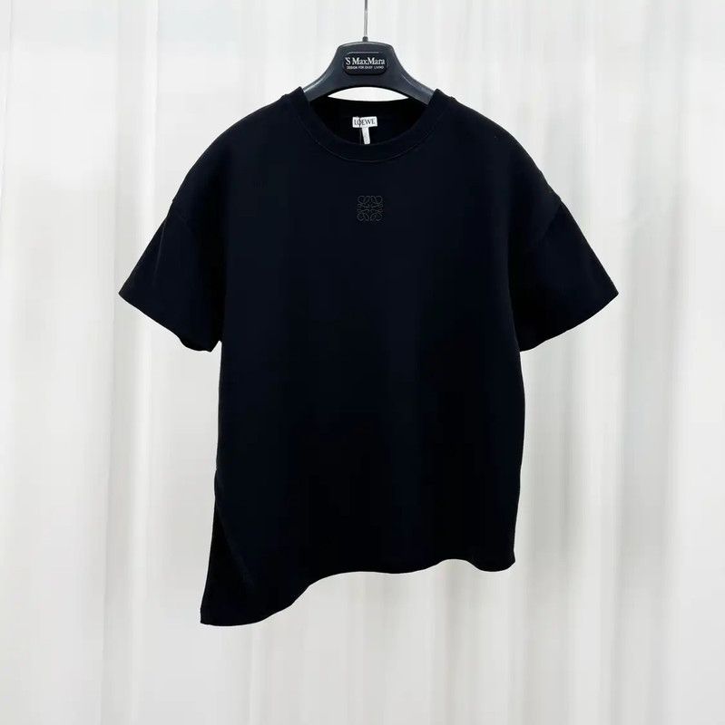Loewe Loewe Black Cotton Embroidered Logo T-Shirt 0089 Size XS / US 0-2 / IT 36-38 - 1 Thumbnail