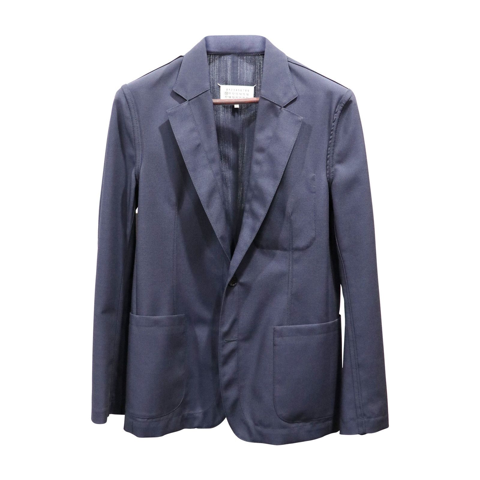 Maison Margiela 🔴 Maison Margiela Deconstructed Blazer - Ink Blue Size 38R - 1 Thumbnail