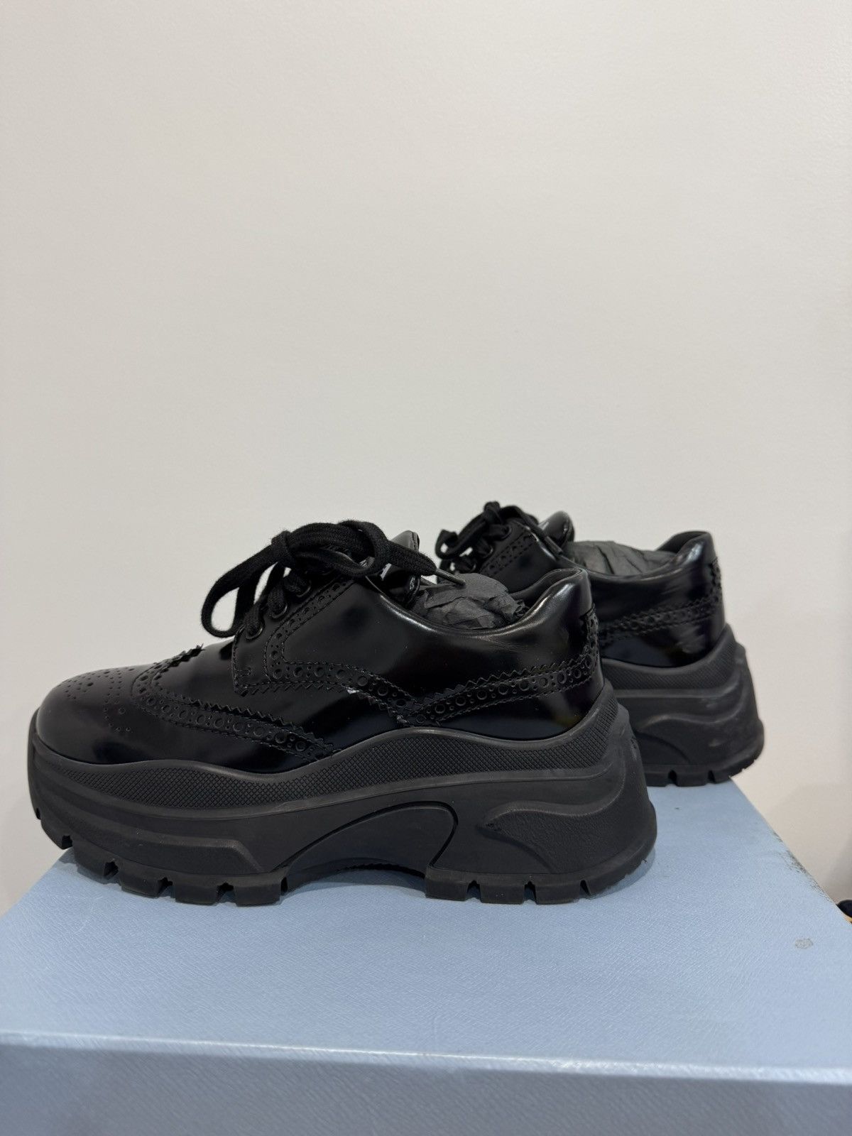 Prada Prada platform derby brogue creeper Size US 6 / IT 36 - 4 Thumbnail