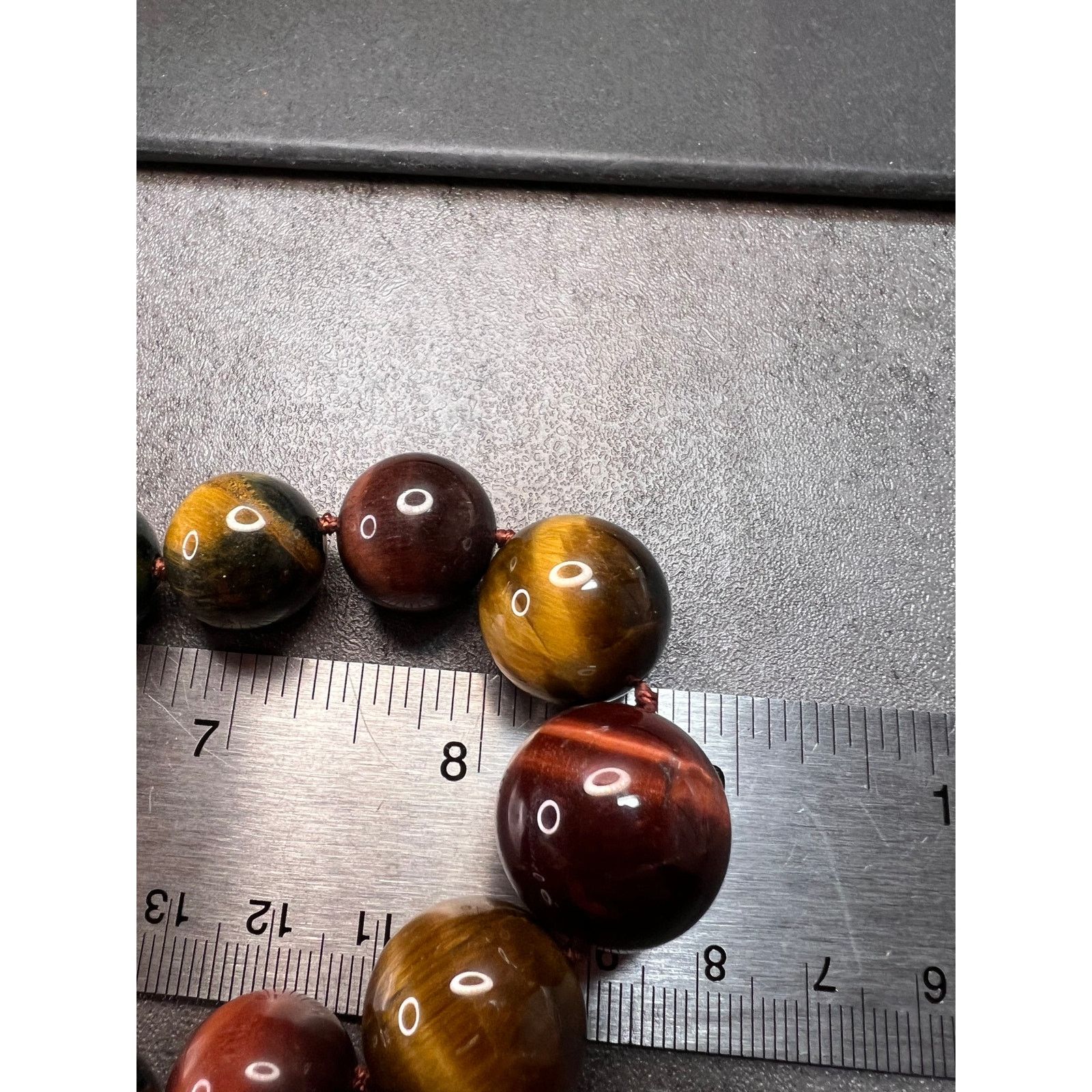 Other Multi color tiger eye graduated necklace with 925 clasp Size ONE SIZE - 4 Thumbnail