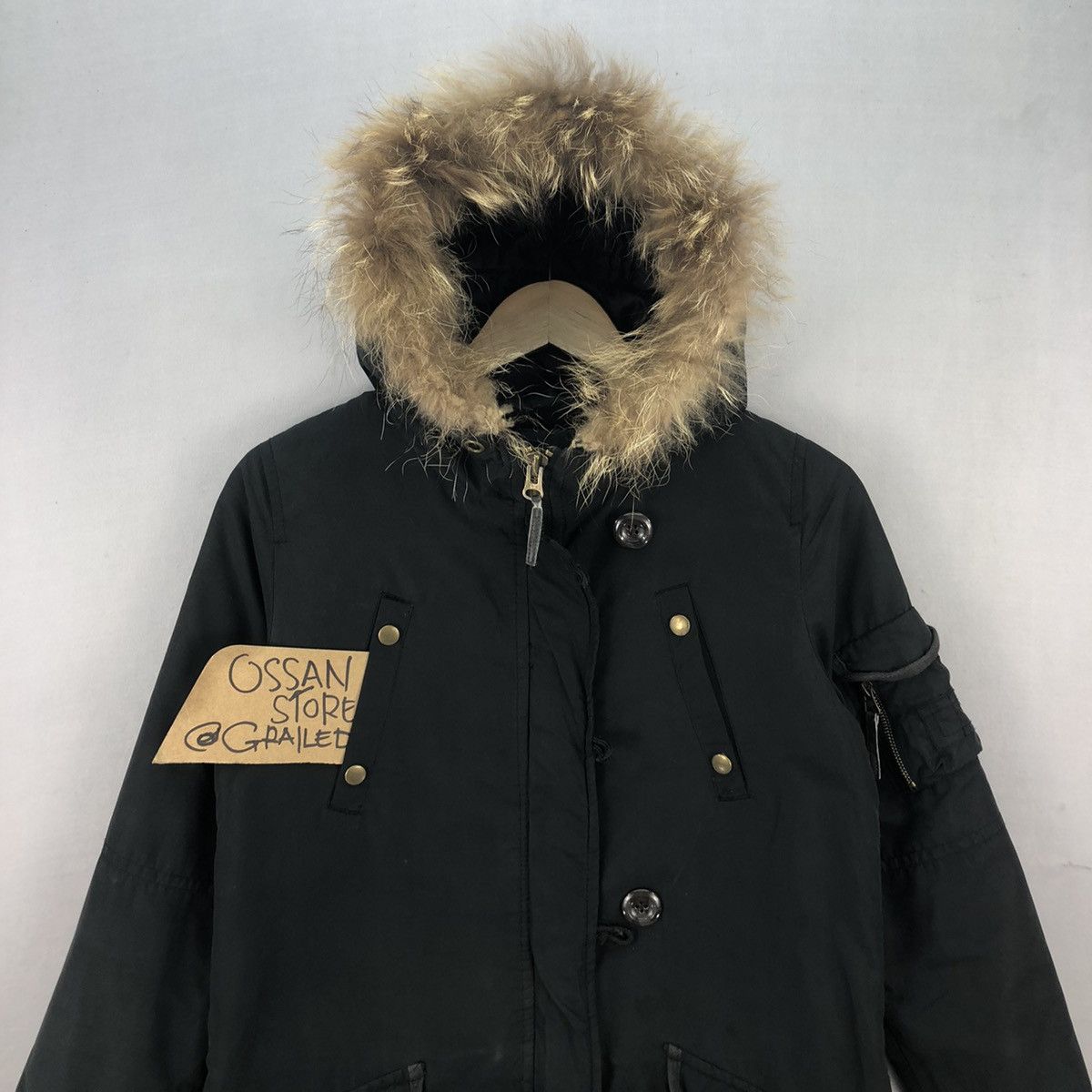 Japanese Brand Ozoc Faux Fur Type-A Non Combat Army Parka Jacket Size US XS / EU 42 / 0 - 4 Thumbnail