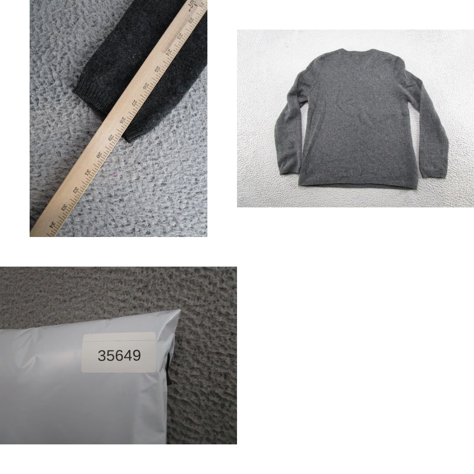 Old Navy VINTAGE Old Navy Sweater Pullover Women's Gray 100% Lambswool Size L Knit Size L / US 10 / IT 46 - 8 Thumbnail