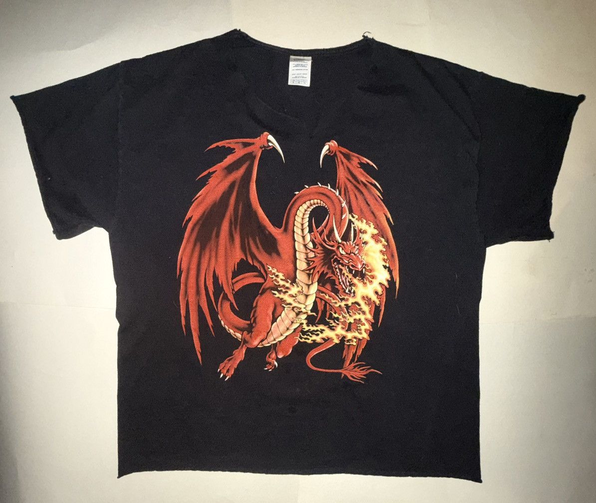Delta Vintage Delta Pro Weight Dragon Graphic Tee - DIY Distressed Size US XL / EU 56 / 4 - 2 Thumbnail