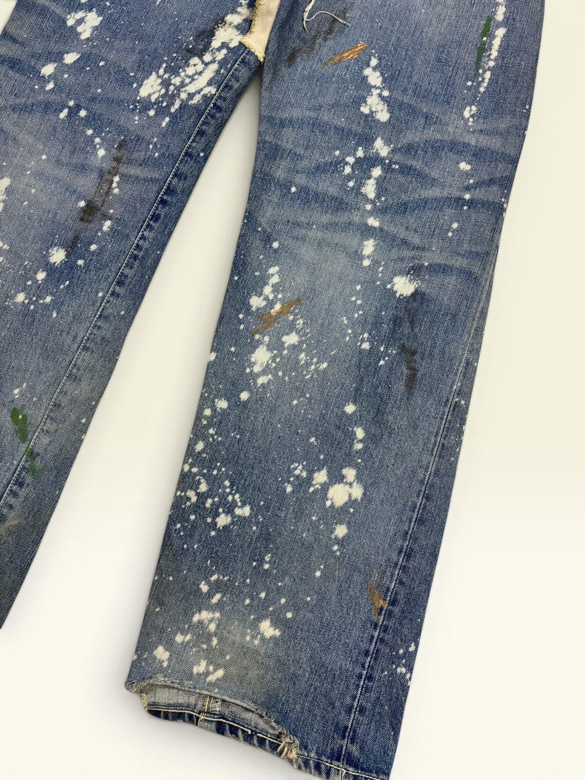 Levi's × Undercover Vtg Levis 501xx Big E Selvedge Splatter Patchwork Boro Jeans Size US 36 / EU 52 - 12 Thumbnail