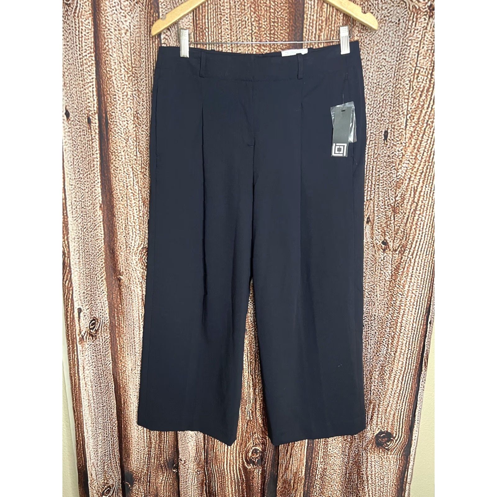 Liz Claiborne Liz Claiborne Womens Blue Dress Pants Wide-Leg 6 NWT Plus Size Size 28" / US 6 / IT 42 - 2 Thumbnail