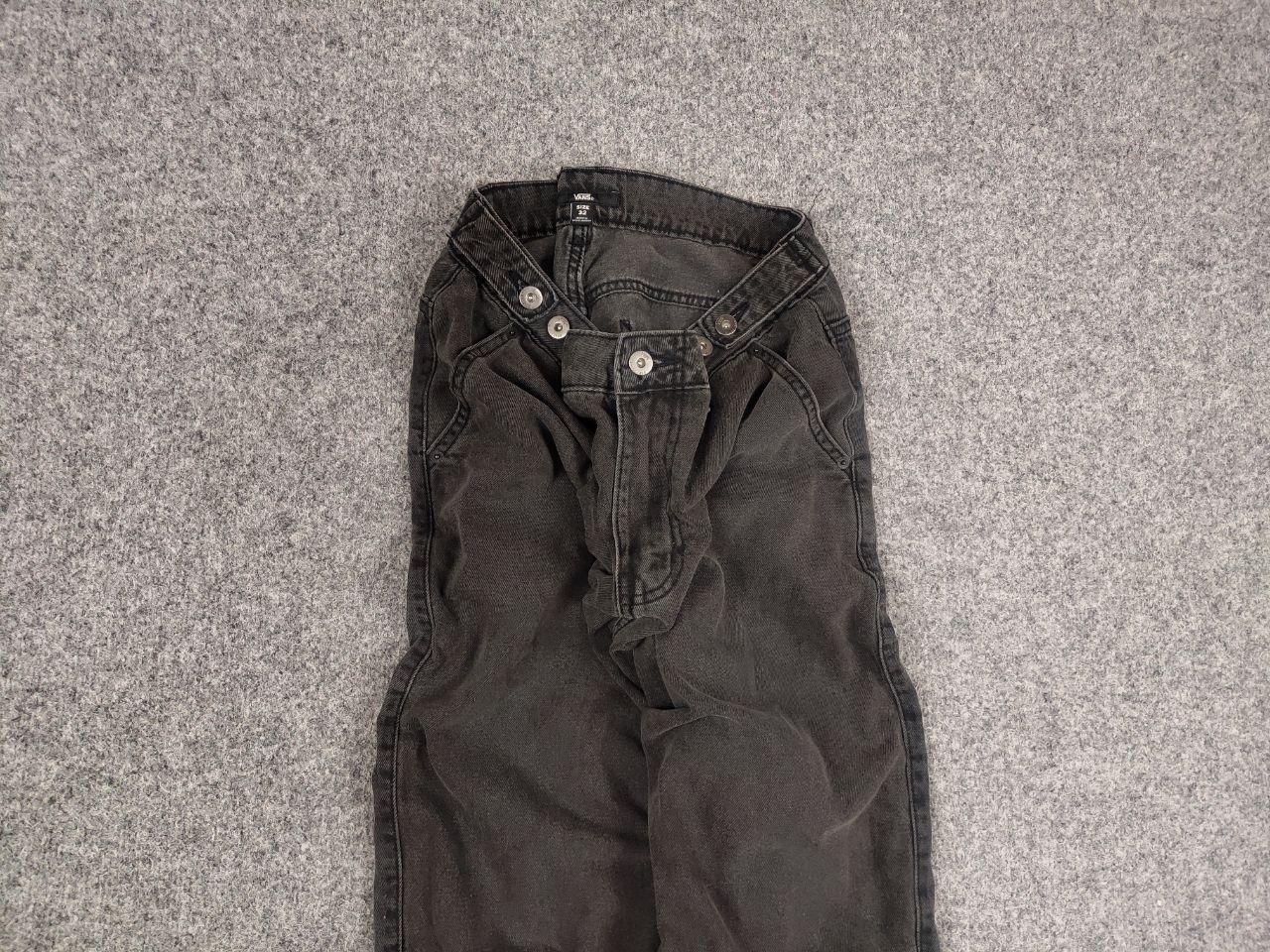 Vans Vans Skate Baggy Dark Grey Denim Jeans Vintage Style Size US 32 / EU 48 - 4 Thumbnail