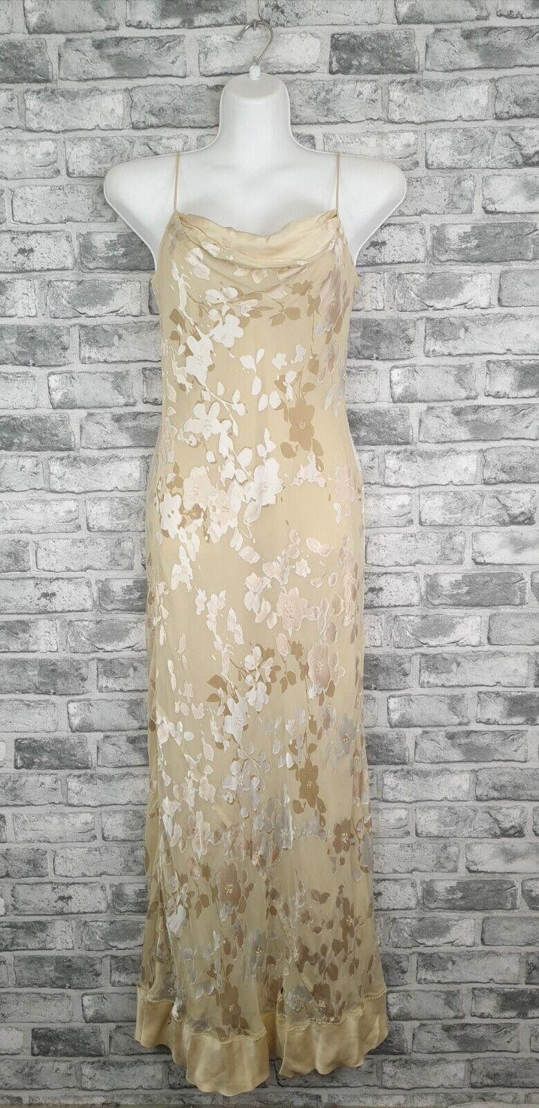 Designer Monsoon Dress Size 10 Devore Silk Vintage Y2k Size M / US 6-8 / IT 42-44 - 1 Thumbnail