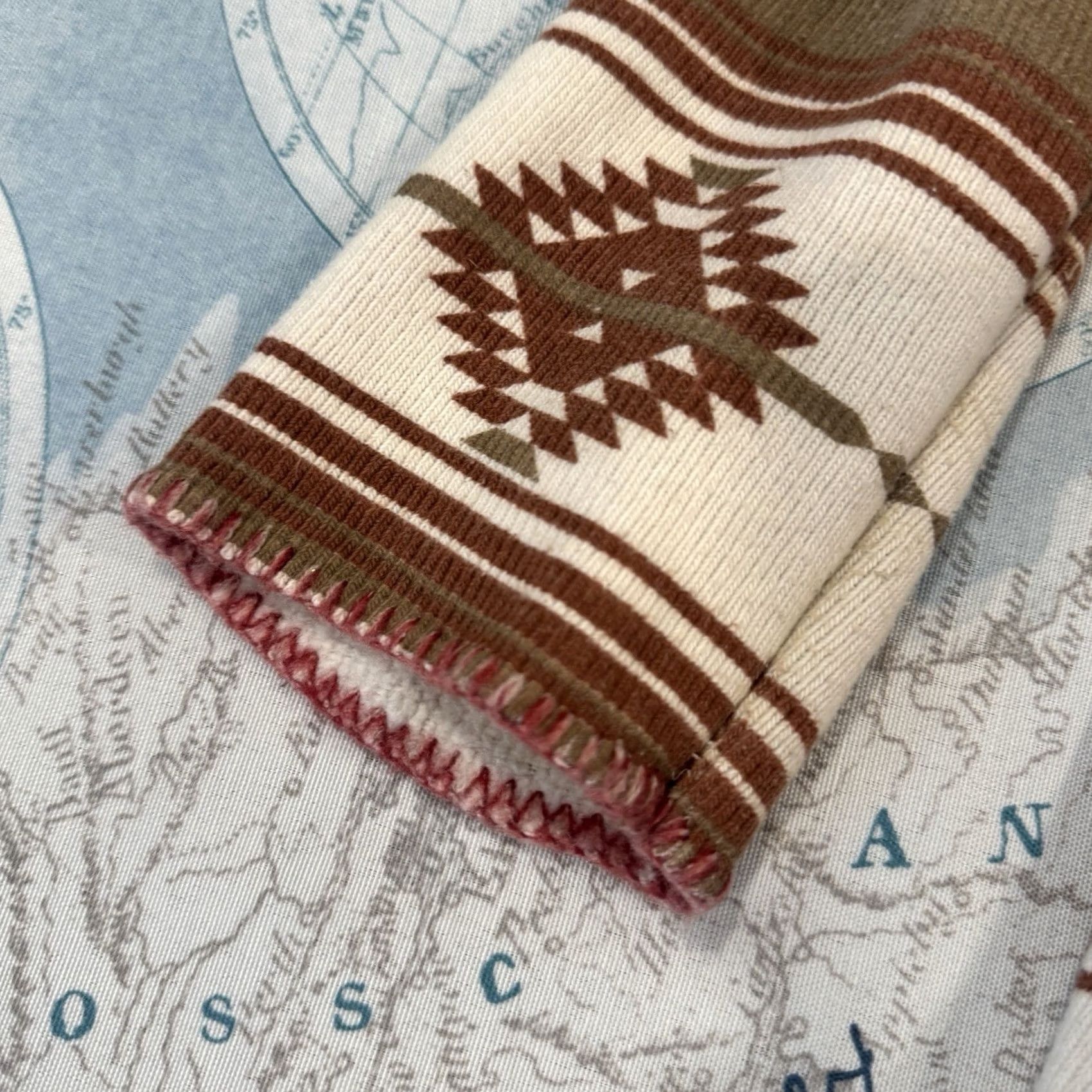 RVCA RVCA Aztec Pattern Pullover Sweatshirt Poncho Women's M/L Brown 3/4th Sleeve Size M / US 6-8 / IT 42-44 - 4 Thumbnail