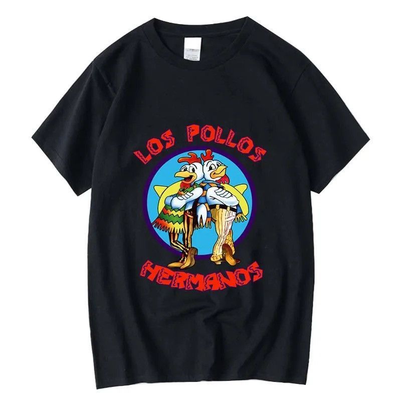 image of Vintage Breaking Bad Los Pollos Chicken Brothers in Black, Men's (Size Medium)