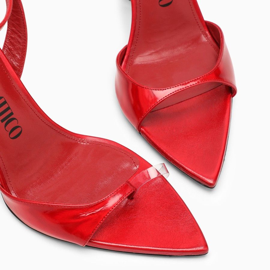 The Attico o1d2blof1024 GG Asymmetrical Sandal in Red Size US 6 / IT 36 - 5 Thumbnail