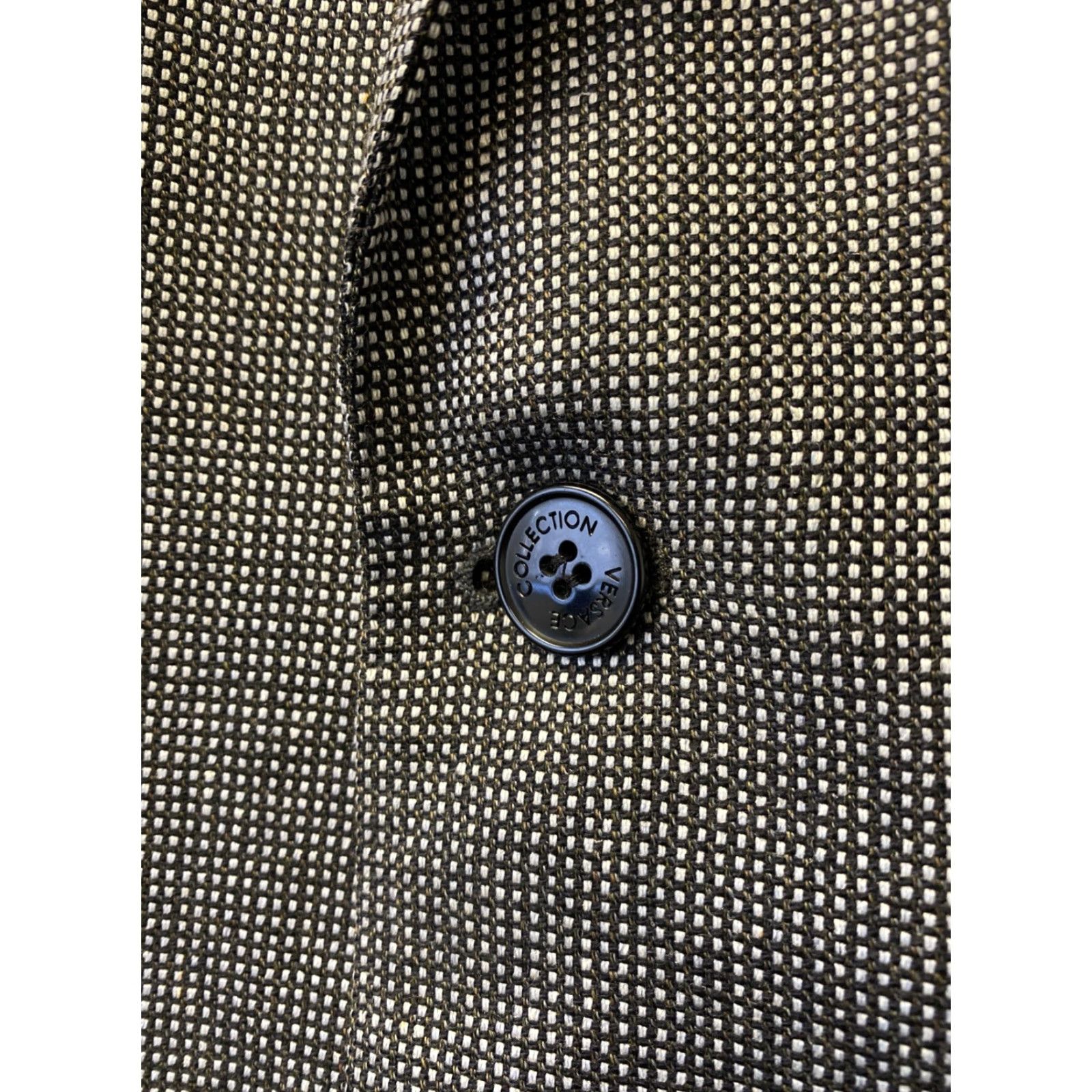 Vintage VINTAGE Versace Collection Blazer Jacket Unisex Adults 42 Black White Micro Check 0537 Blazer Mens Womens Size M / US 6-8 / IT 42-44 - 5 Thumbnail