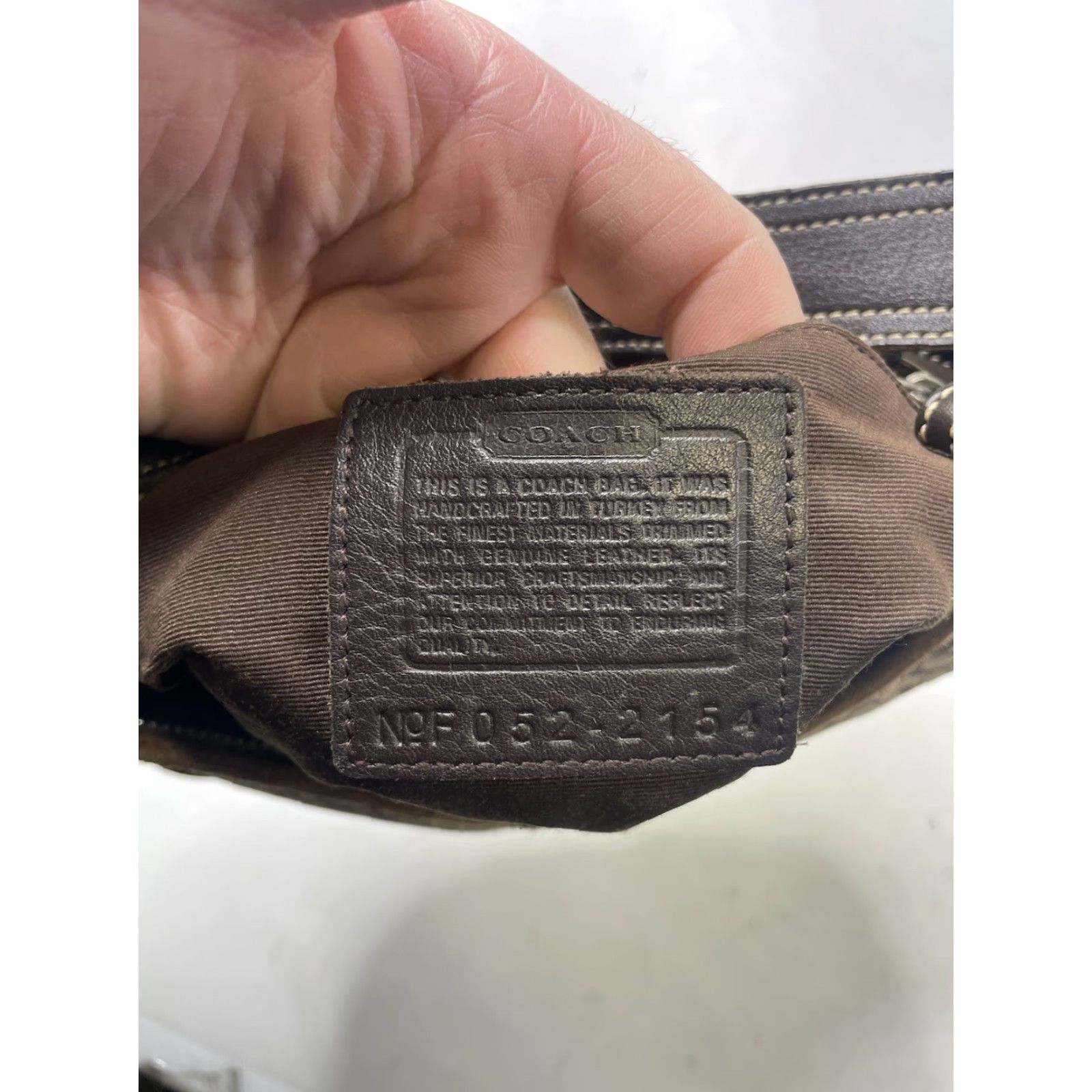 Coach VINTAGE Coach Signature Brown Suede Soho Mini Hobo Shoulder Bag Small Women 10 in 6.5 in 1 in Logo Est.1980s/2000s? Size ONE SIZE - 7 Thumbnail