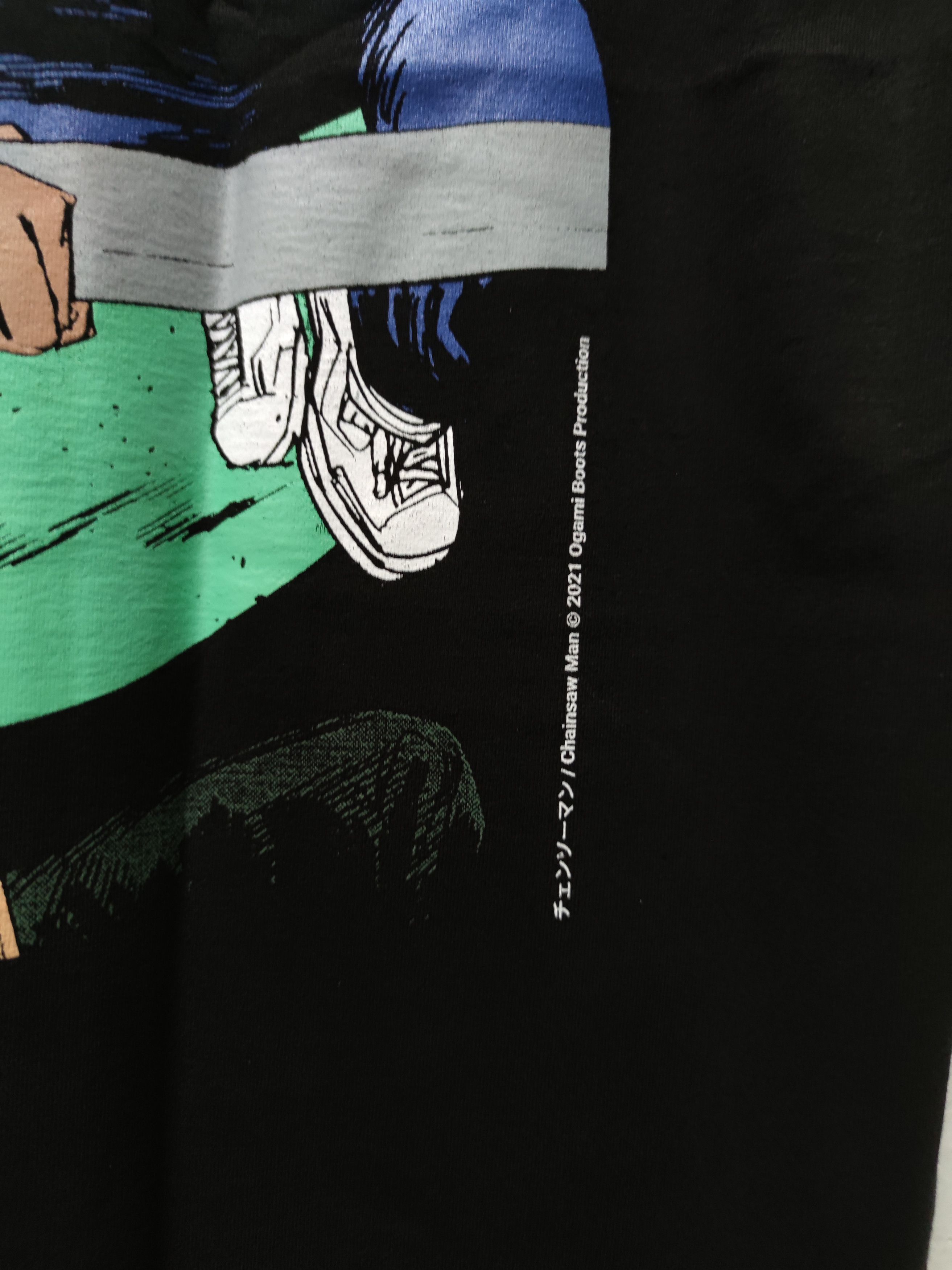 Anime Chainsaw Man Denji vs Katana Man T-shirt Size US XL / EU 56 / 4 - 6 Thumbnail
