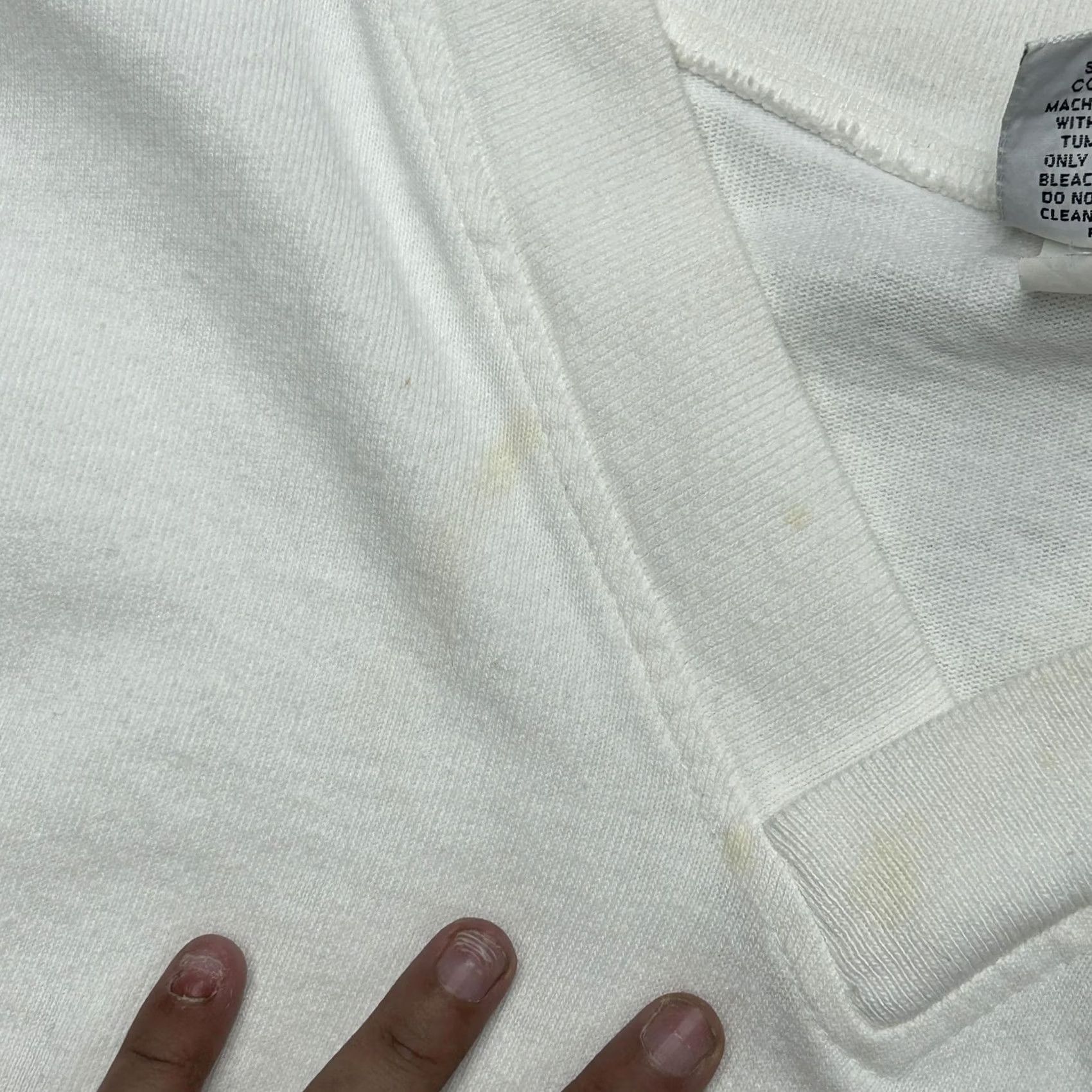 Lee VINTAGE Lee Shirt Mens Medium White V Neck Heavyweight Cotton Made USA 90s Size US M / EU 48-50 / 2 - 5 Thumbnail