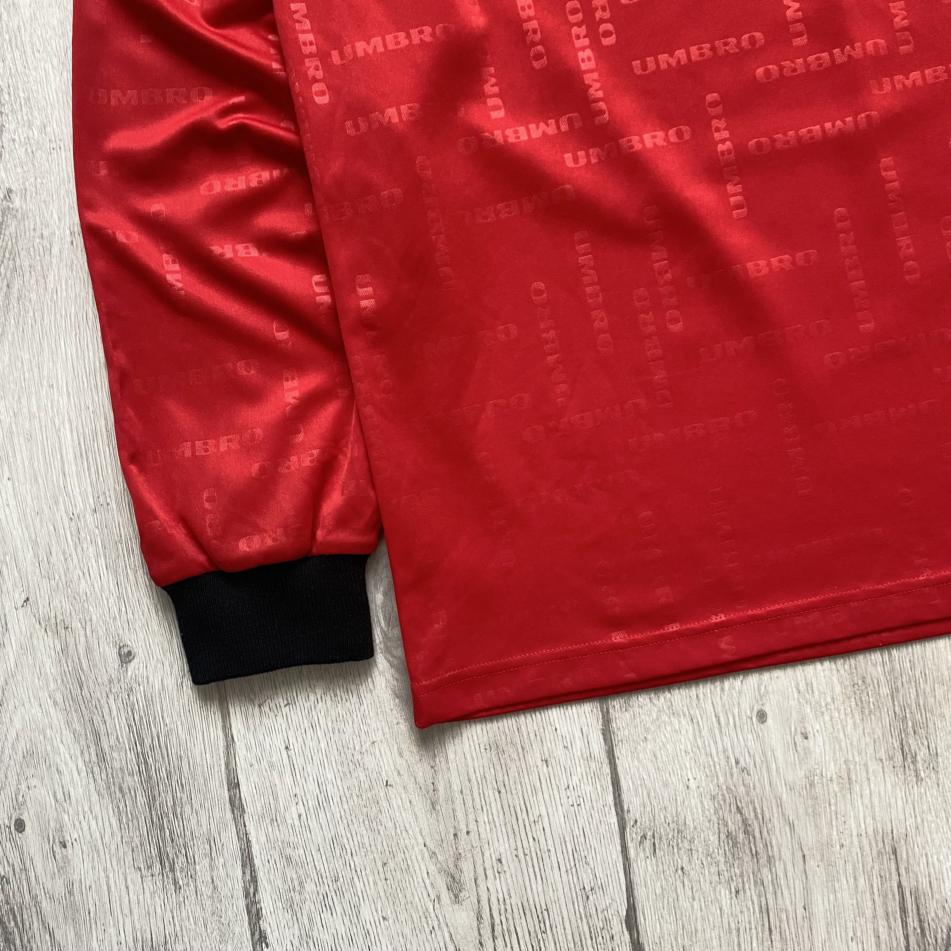 Umbro Blockore 90s Vintage UMBRO Jersey Longsleeve Soccer Size US L / EU 52-54 / 3 - 2 Thumbnail