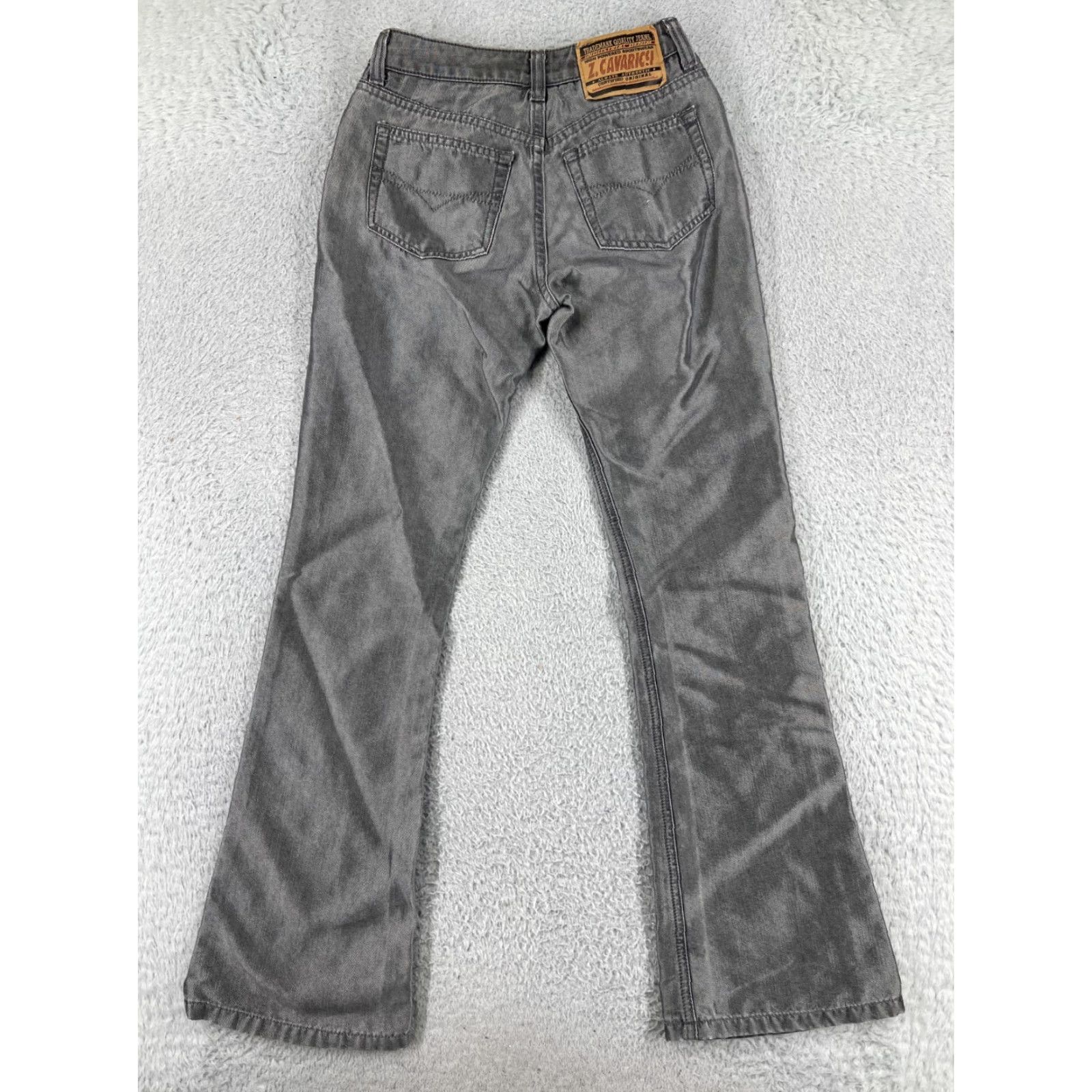 Denime Z. Cavaricci Jeans Womens 24 Gray Denim Bootcut Mid Rise 5-Pocket Cotton Stretch Size 42" / US 20 - 2 Thumbnail