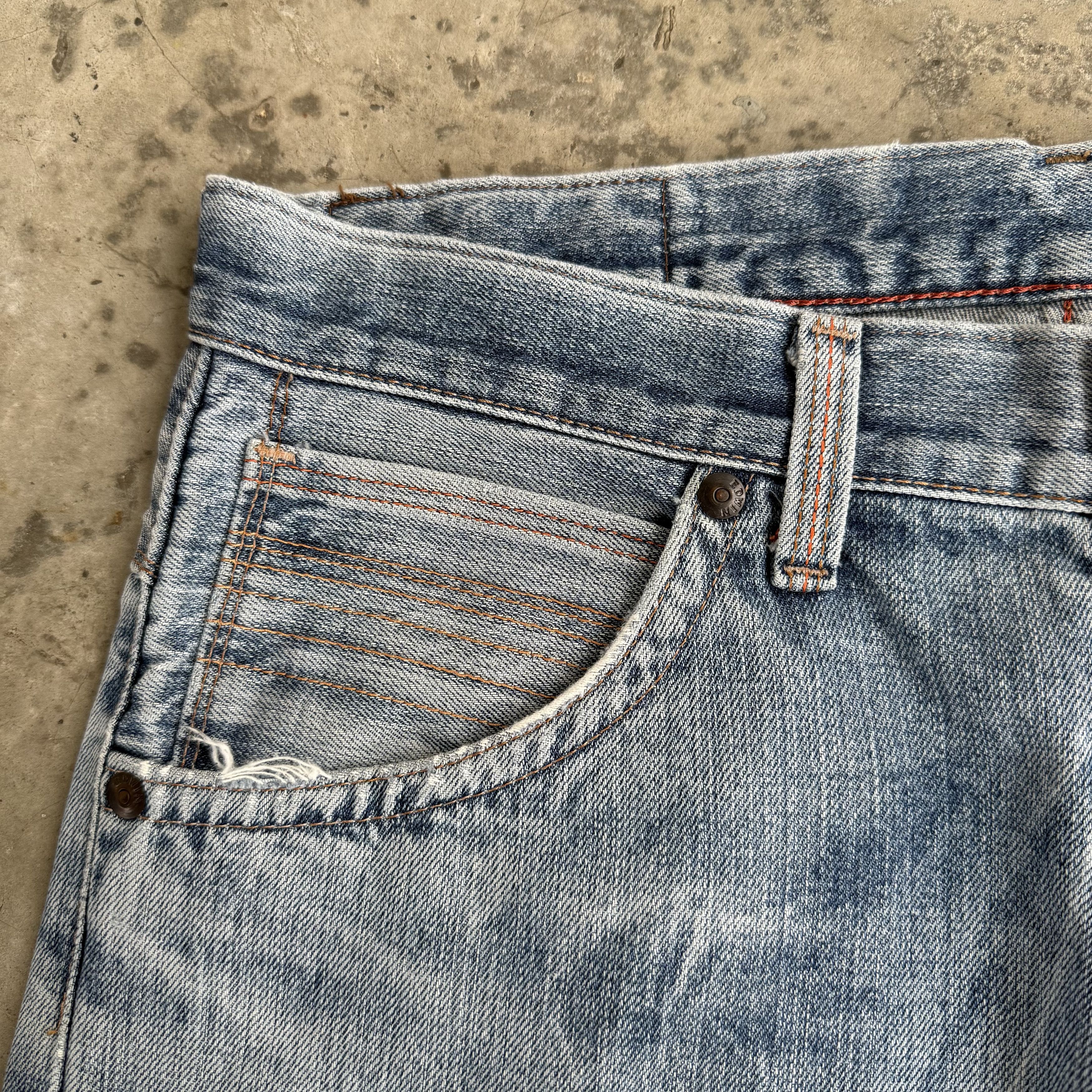 Edwin W36 Vintage Edwin Faded Mud wash Denim Jean Pants Size US 36 / EU 52 - 6 Thumbnail