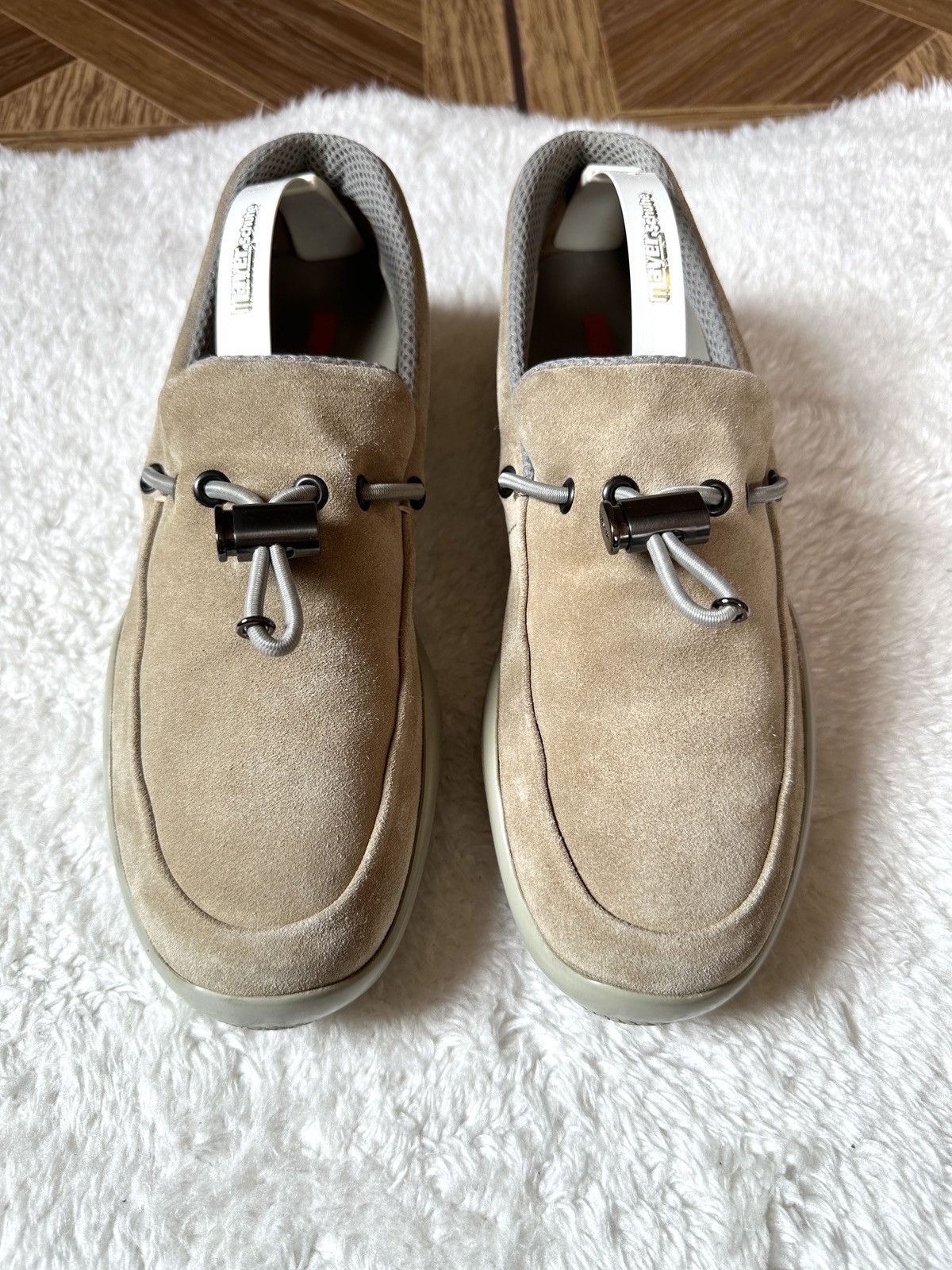 Other Prada Suede Slip Ons Rare Moccasins Luxury 90s Loafers Shoes Size US 7.5 / IT 37.5 - 6 Thumbnail